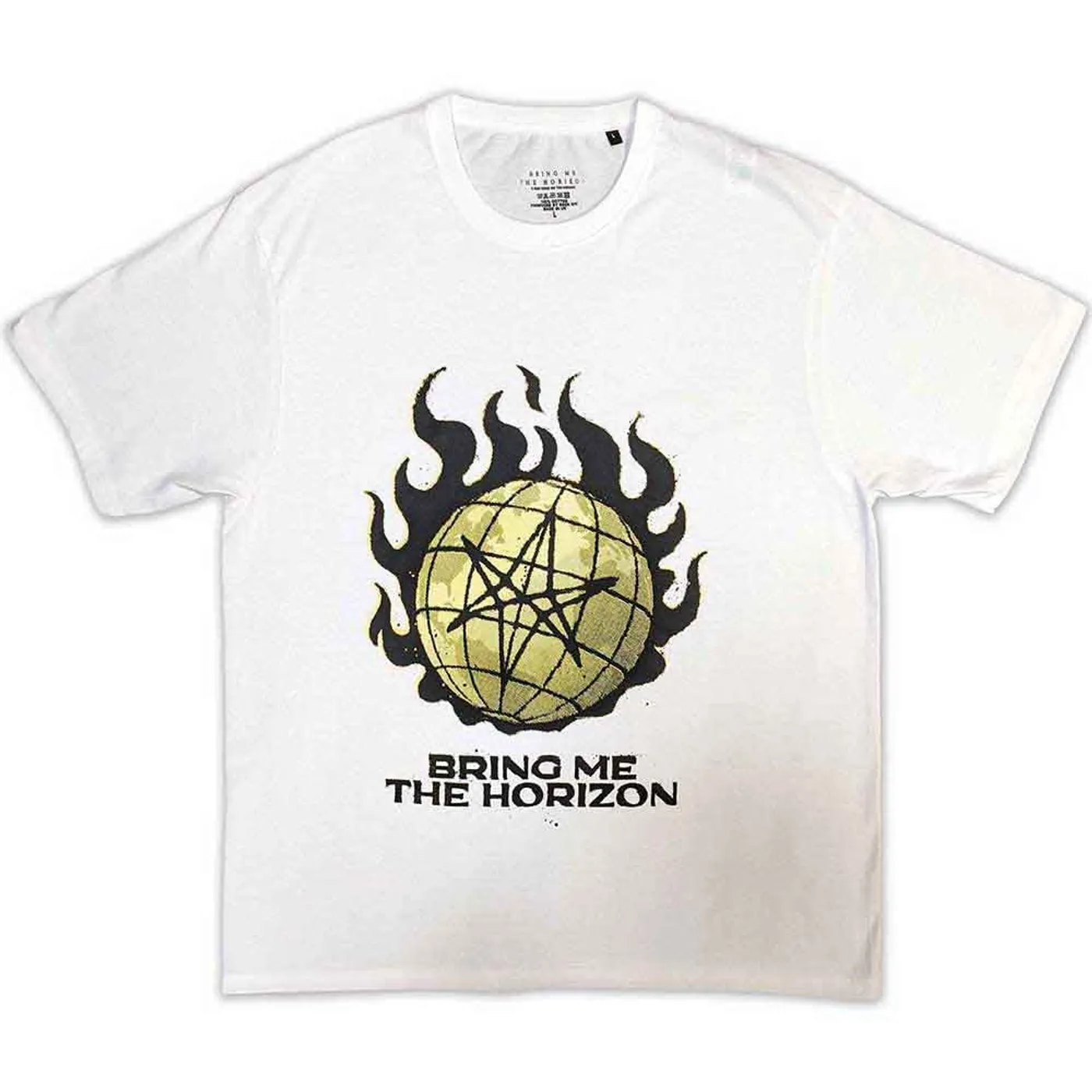 Bring Me The Horizon T Shirt - Globe Yellow