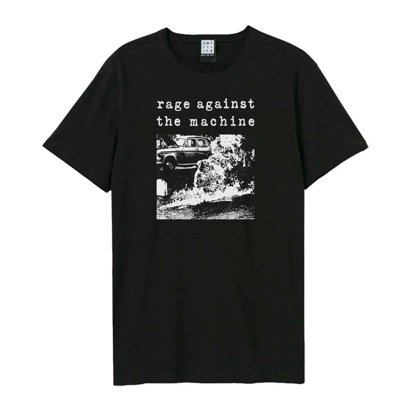 Rage Against The Machines T Shirt - Monk Fire Amplified Vintage