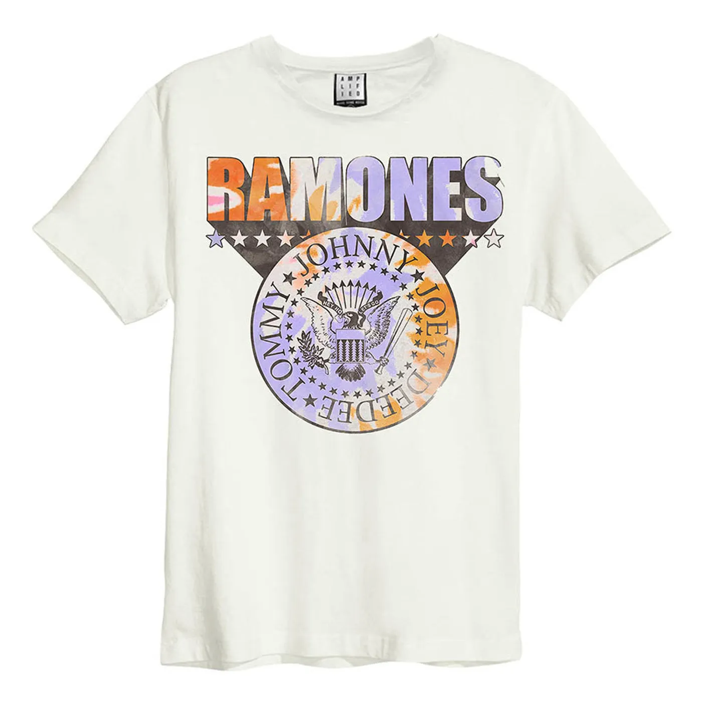 Ramones T Shirt - Tie Dye Shield Amplified Vintage