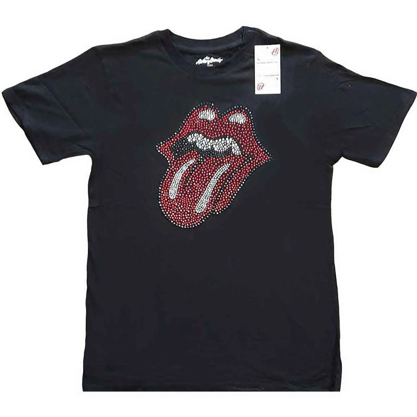 The Rolling Stones T Shirt - Classic Tongue Rhinestone