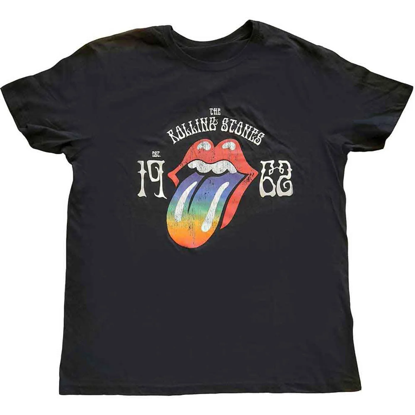 The Rolling Stones T Shirt - 60 Rainbow Tongue '62