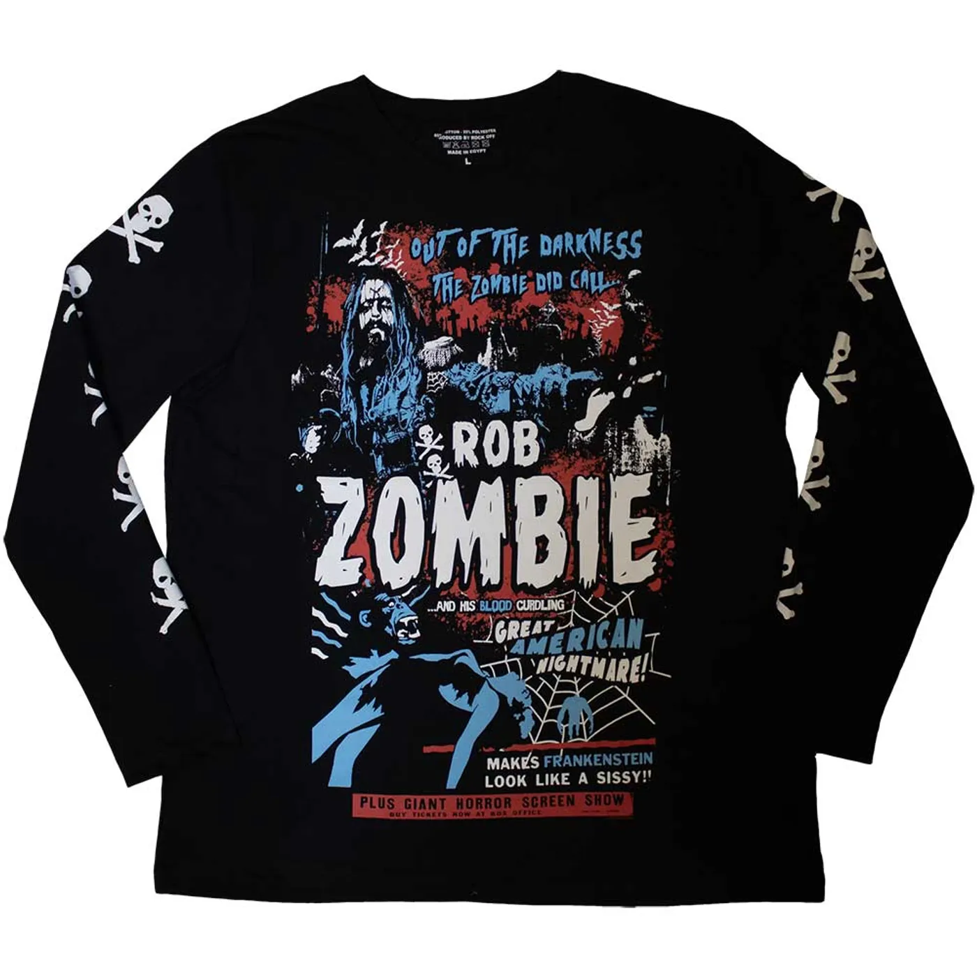 Rob Zombie Long Sleeve T Shirt - Zombie Call