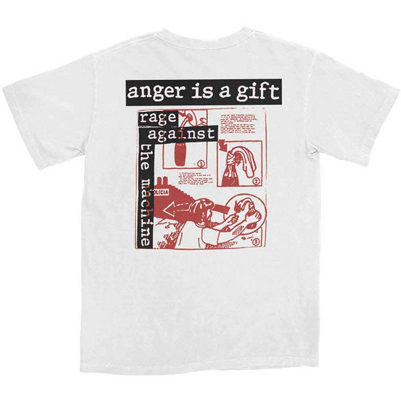 Rage Against The Machine T Shirt - Anger Is A Gift