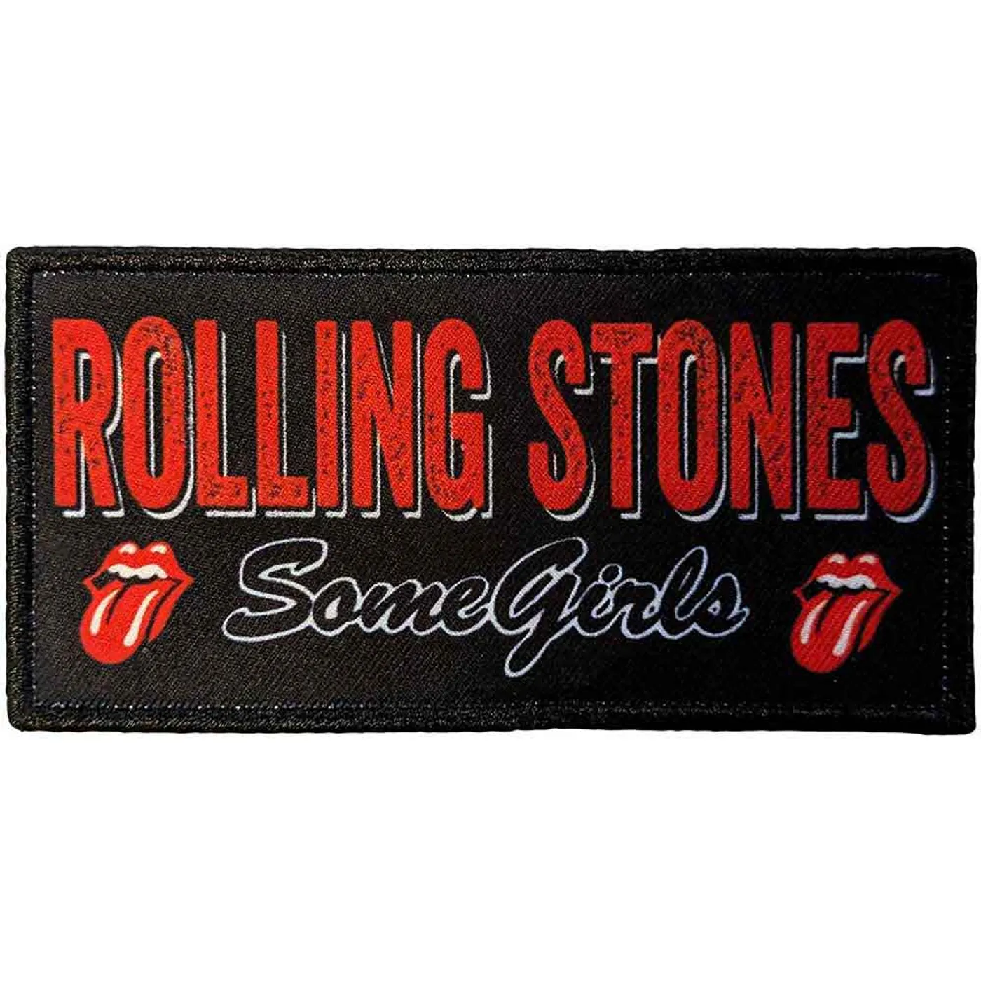 The Rolling Stones Patches - Woven Sew On - Some Girls Logo