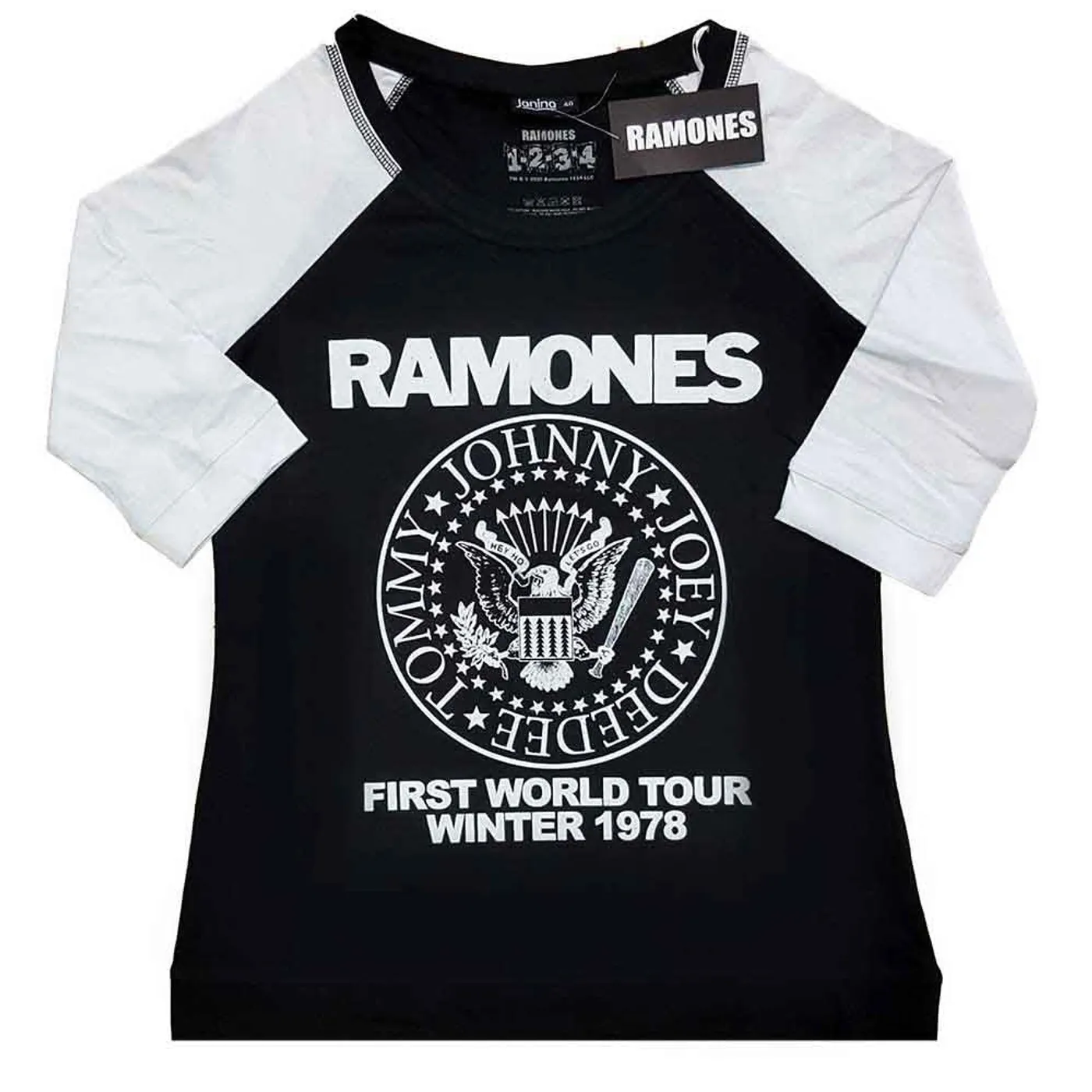 Ramones Woman's T Shirt - First World Tour 1978
