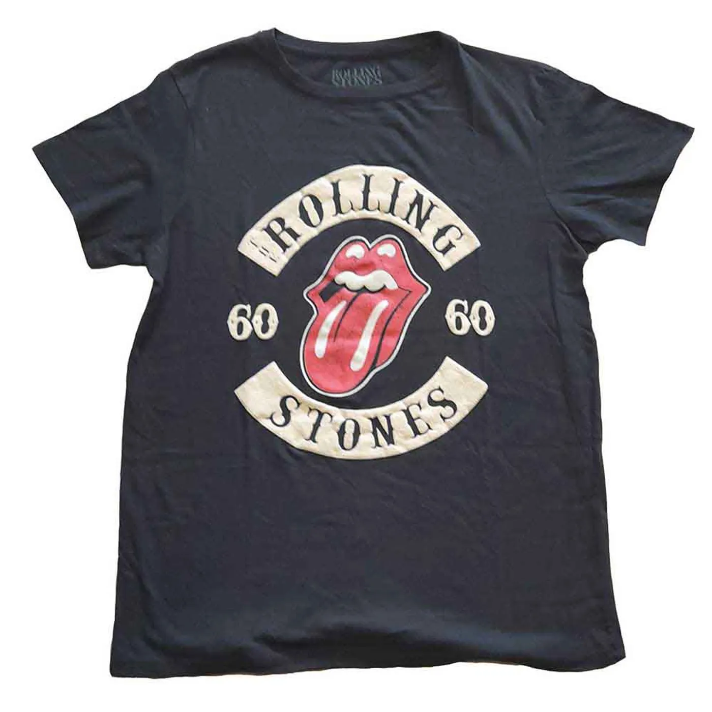 The Rolling Stones Woman's T Shirt - 60 Biker Tongue