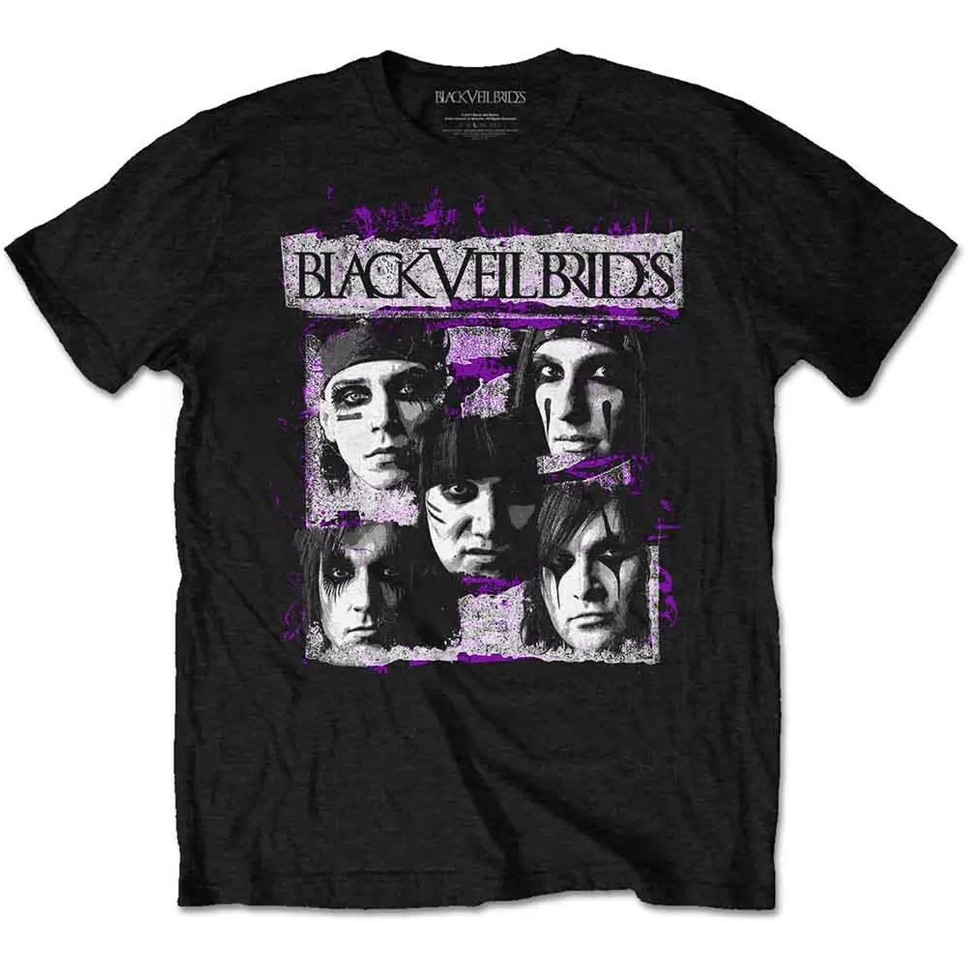 Black Veil Brides T Shirt - Grunge Faces