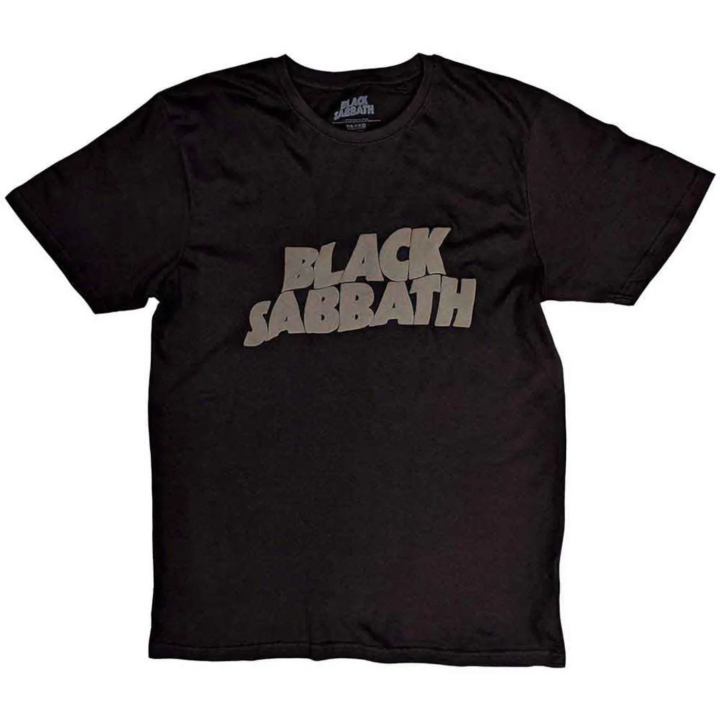 Black Sabbath T Shirt - Wavy Logo Hi-Build