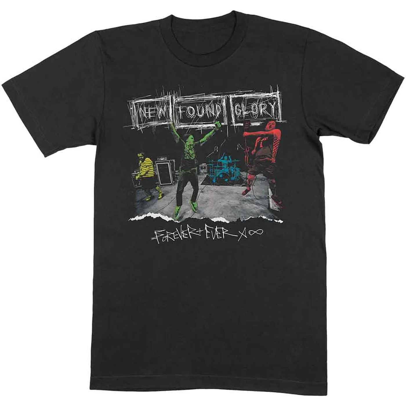 Sticks and Stones Baseball Tee (Forest Green) – New Found Glory