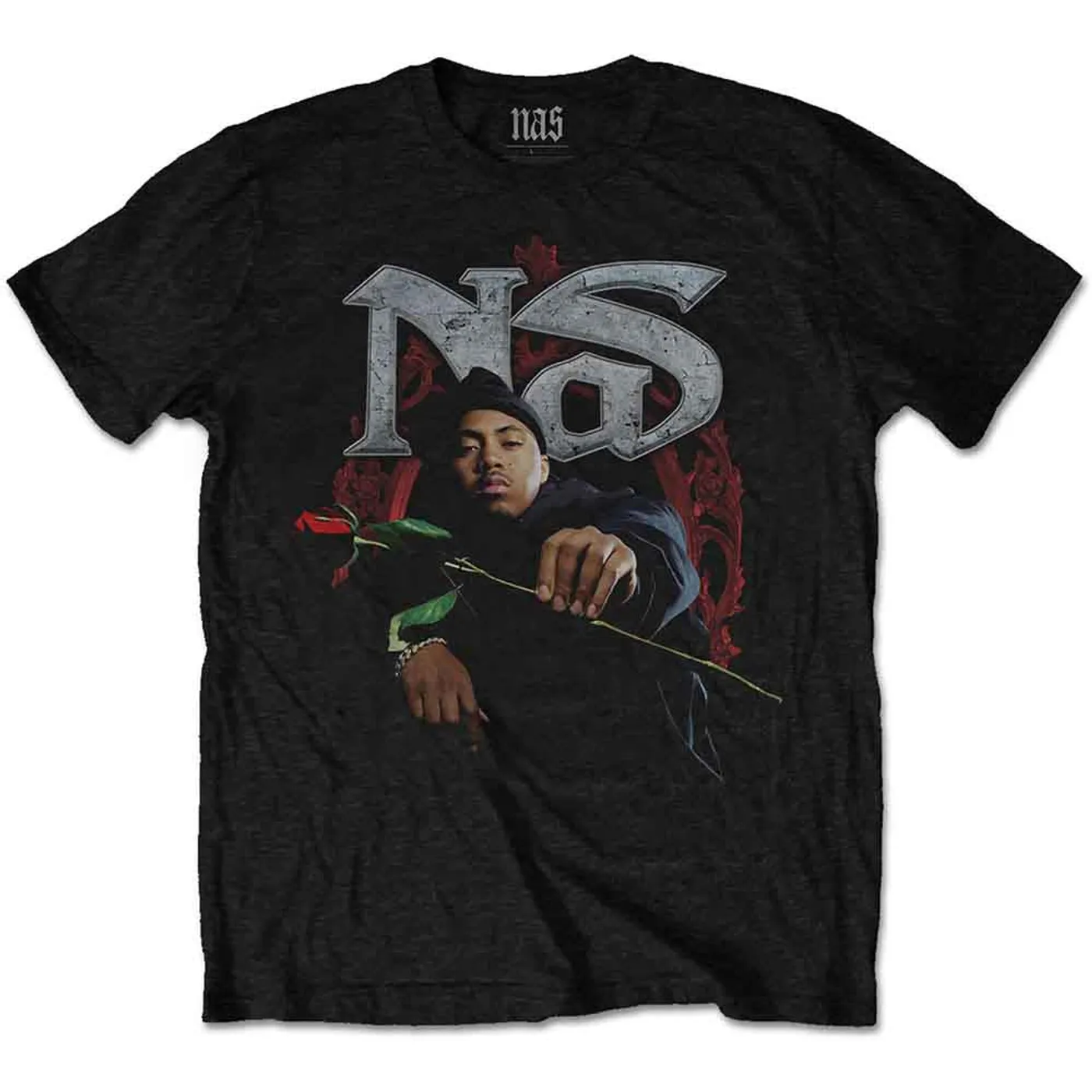 Nas T Shirt - Red Rose