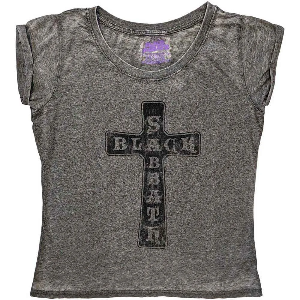 Woman's T Shirt - Vtge Cross BO