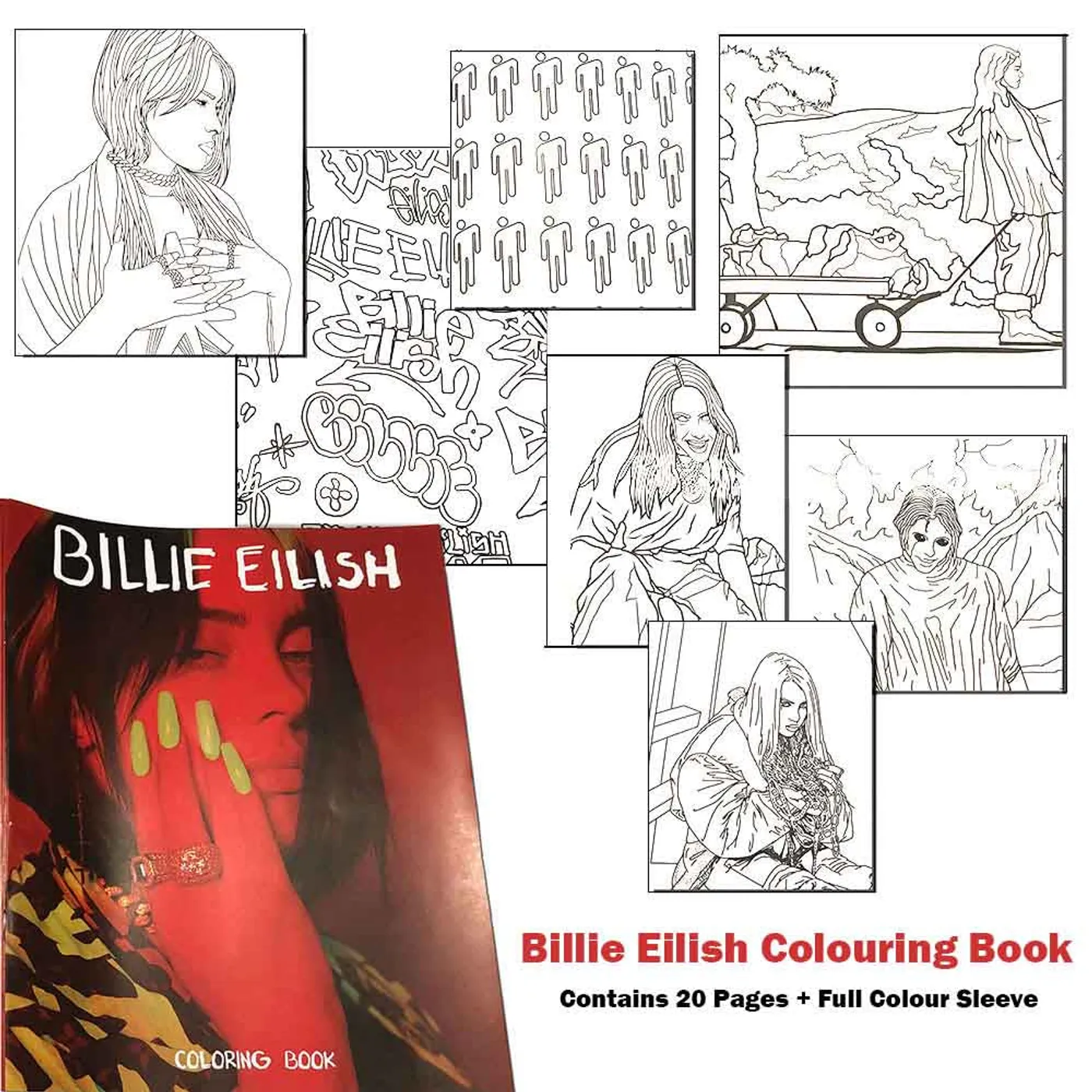 Billie Eilish Paper Product Colouring Books - Colouring Book