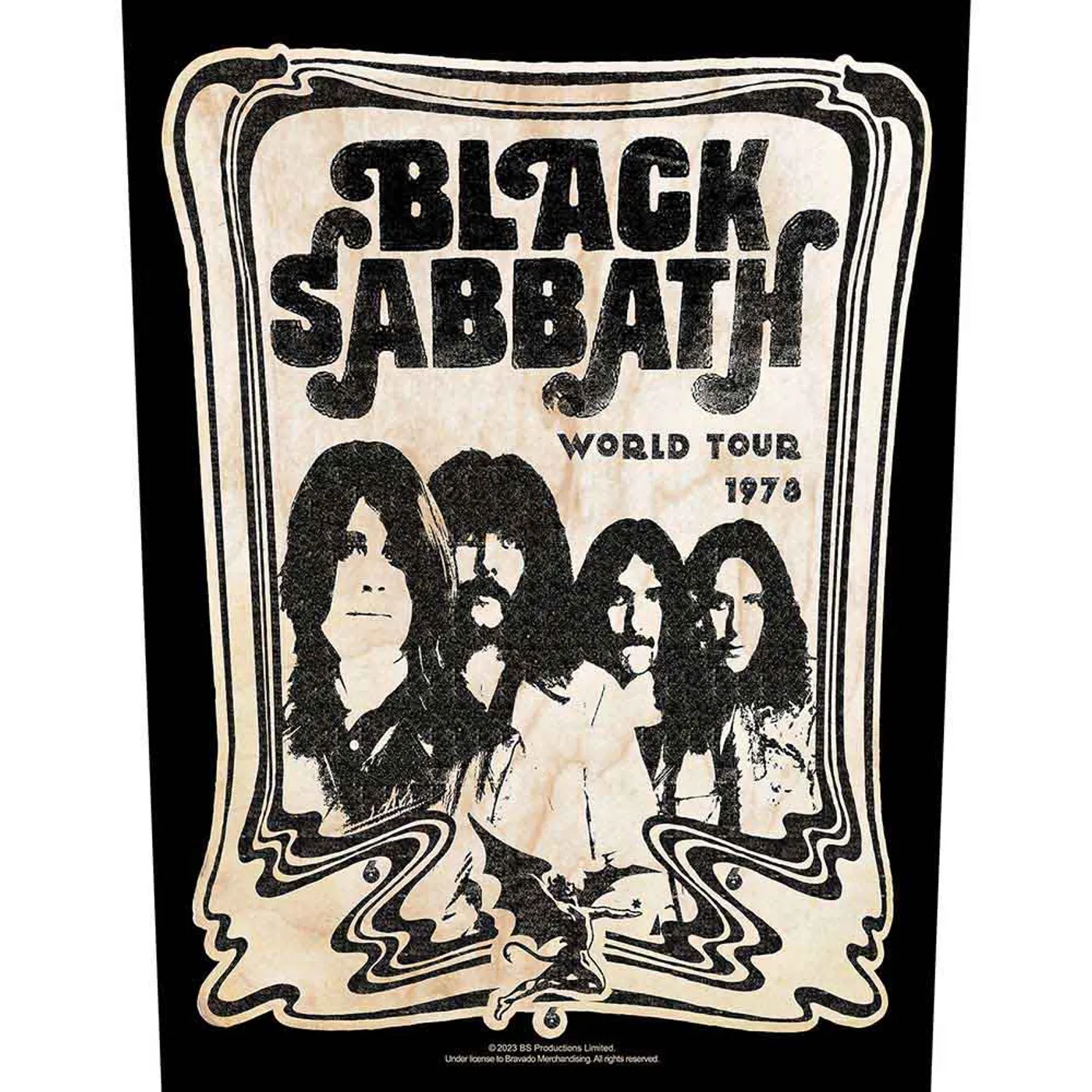 Black Sabbath Patches Woven Sew On - World Tour 1978