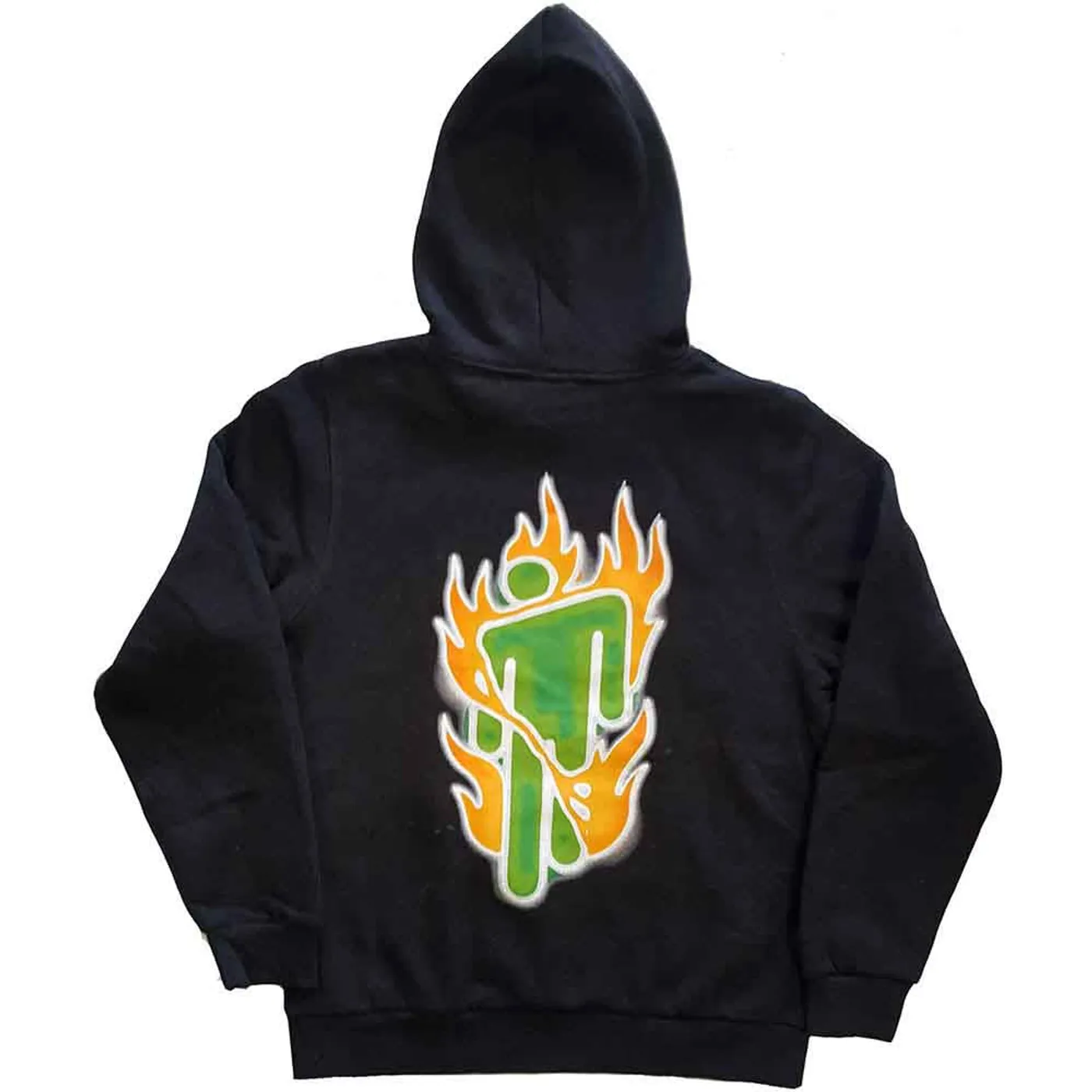 Billie Eilish Hoodie - Airbrush Flames Blohsh