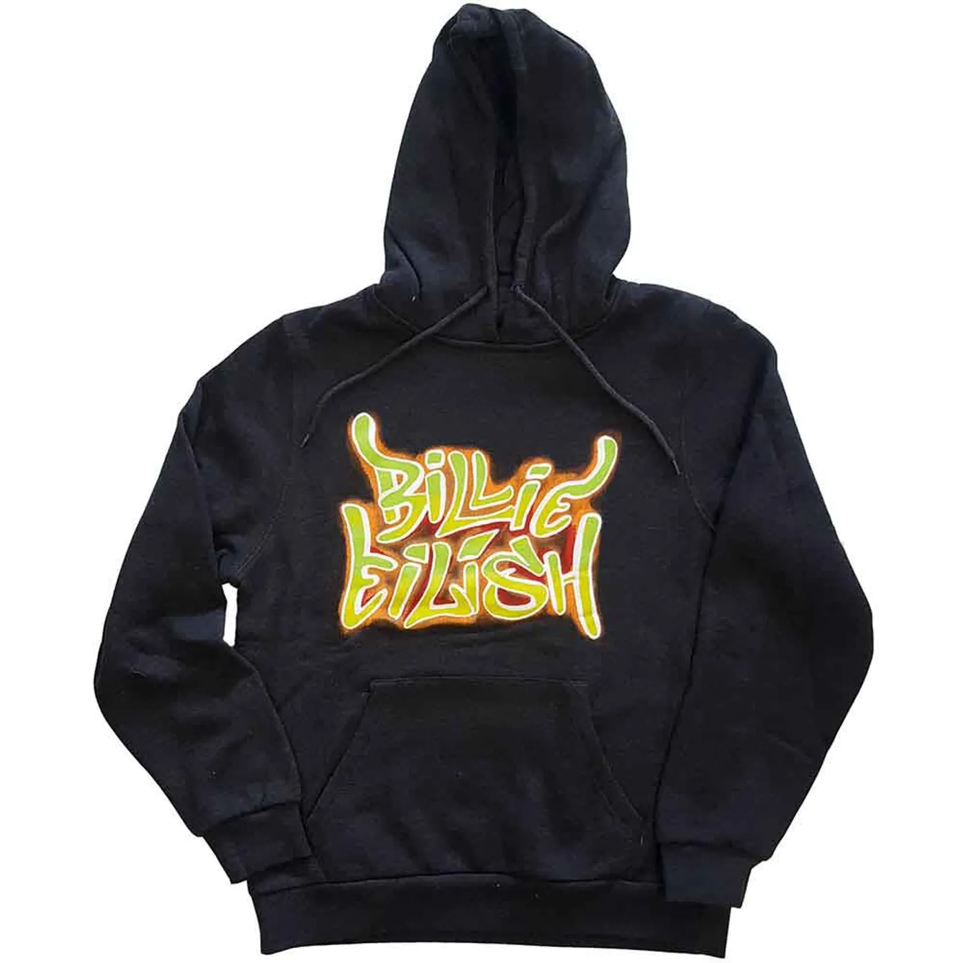 Billie Eilish Hoodie - Airbrush Flames Blohsh