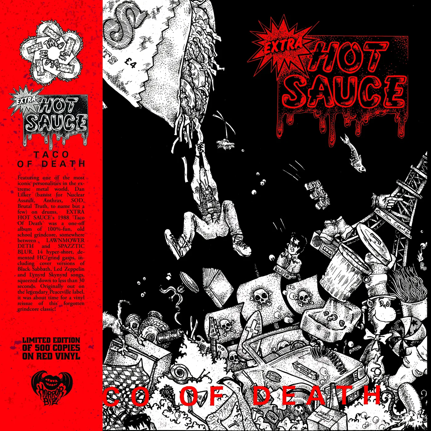 Extra Hot Sauce LP - Taco Of Death (Red Vinyl)
