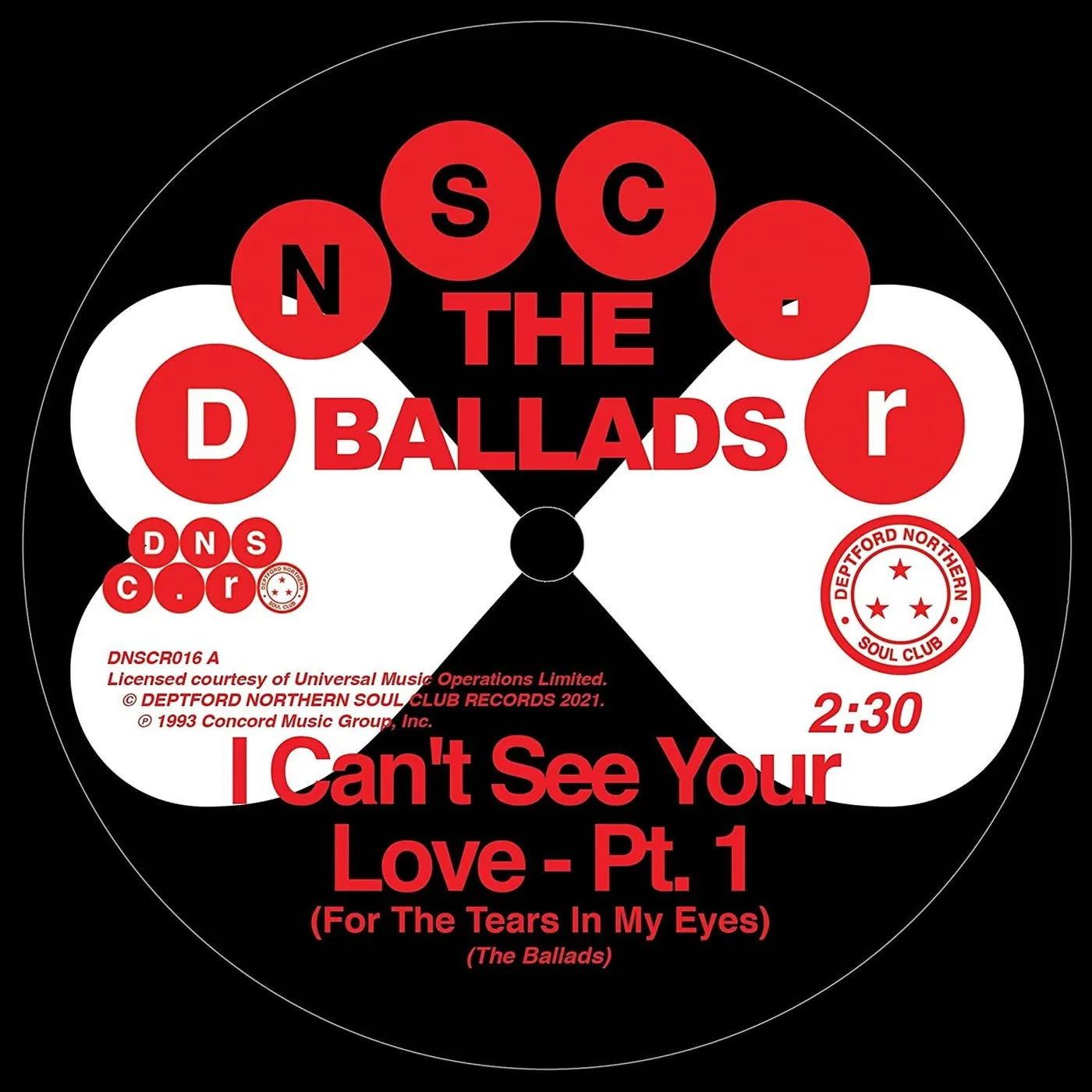 Ballads LP - I Can'T See Your Love (For The Tears In My Eyes). Pt. 1 / I Can'T See Your Love (For The Tears In My Eyes). Pt. 2 (Vinyl)