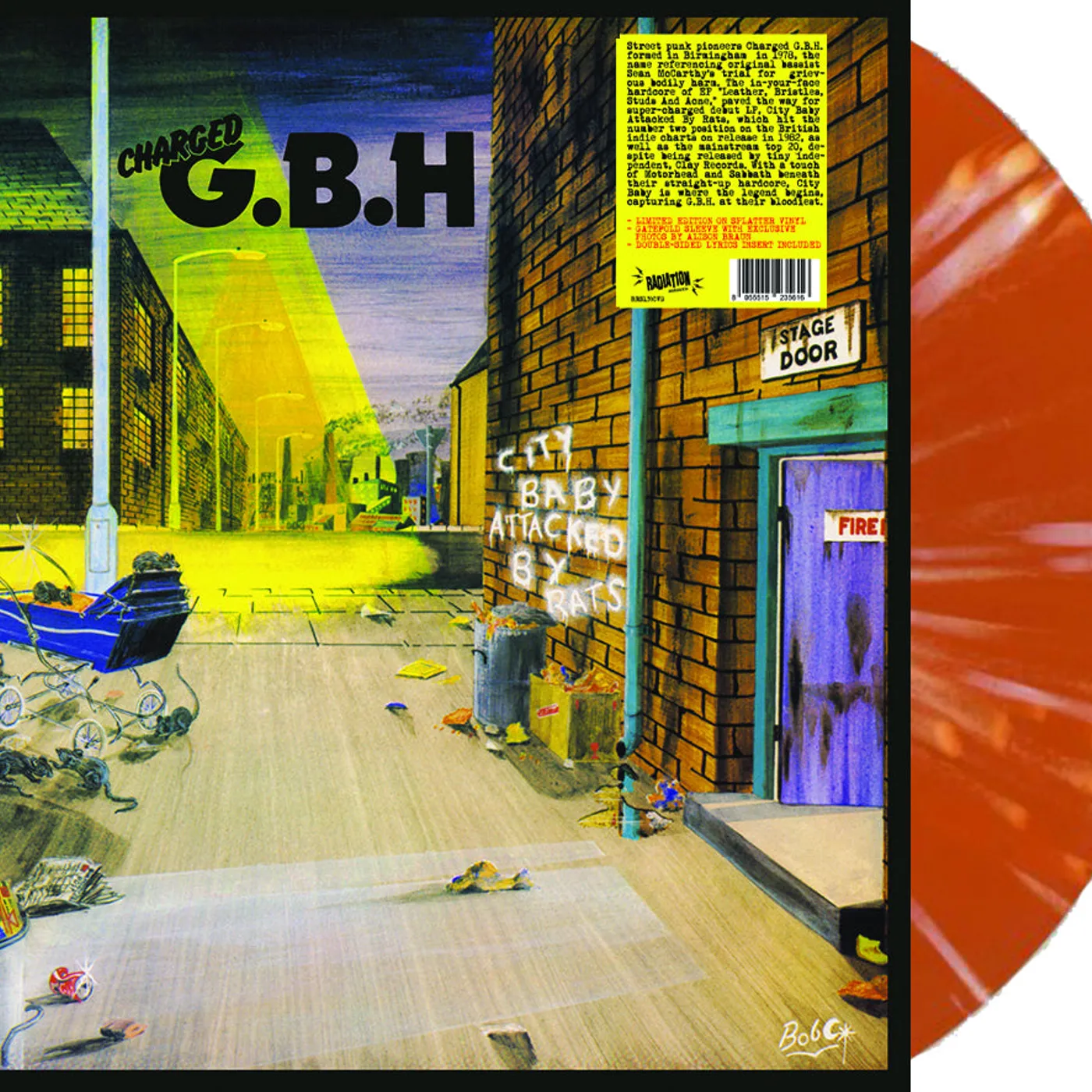 G.B.H. LP - City Baby Attacked By Rats (Splatter Vinyl)