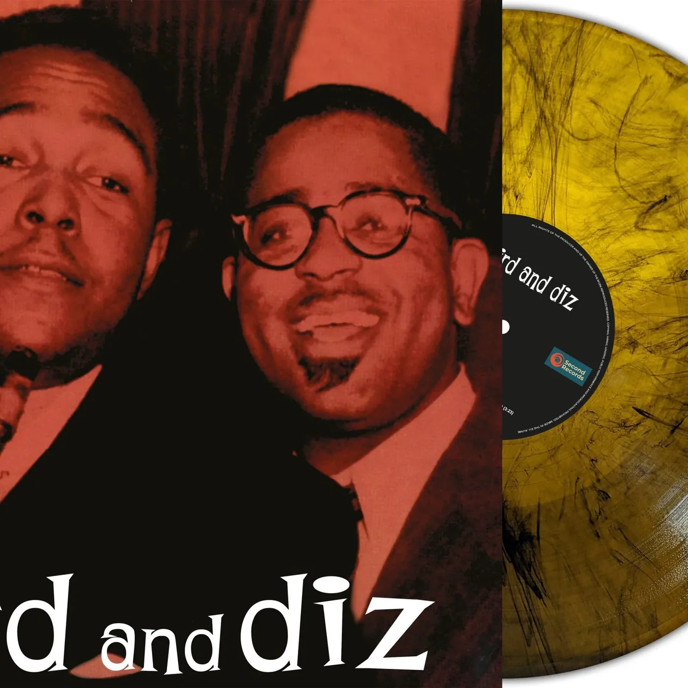 Charlie Parker And Dizzy Gillespie LP - Bird And Diz (Orange Marble Vinyl)
