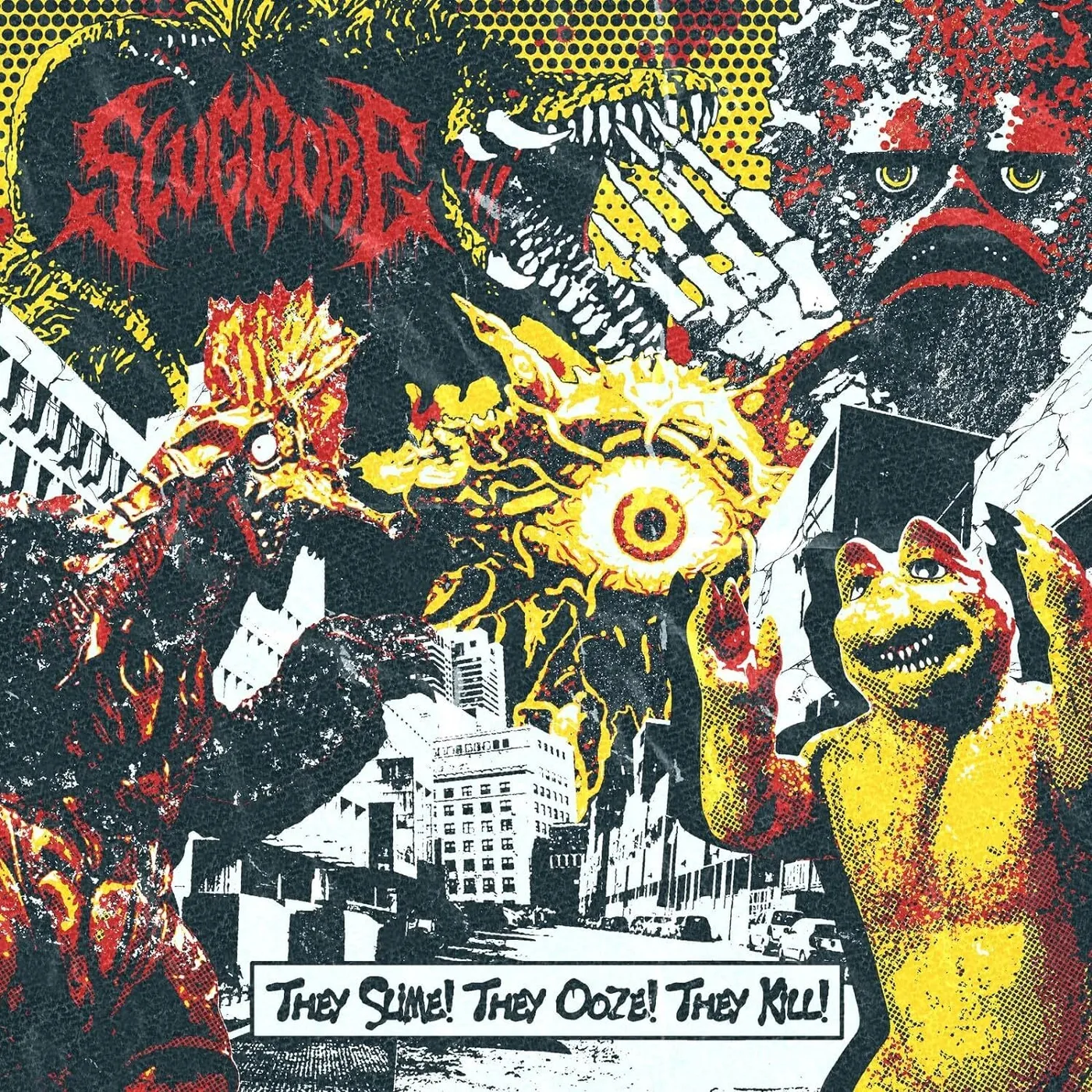 Slug Gore LP - They Slime! They Ooze! They Kill! (Orange Vinyl)