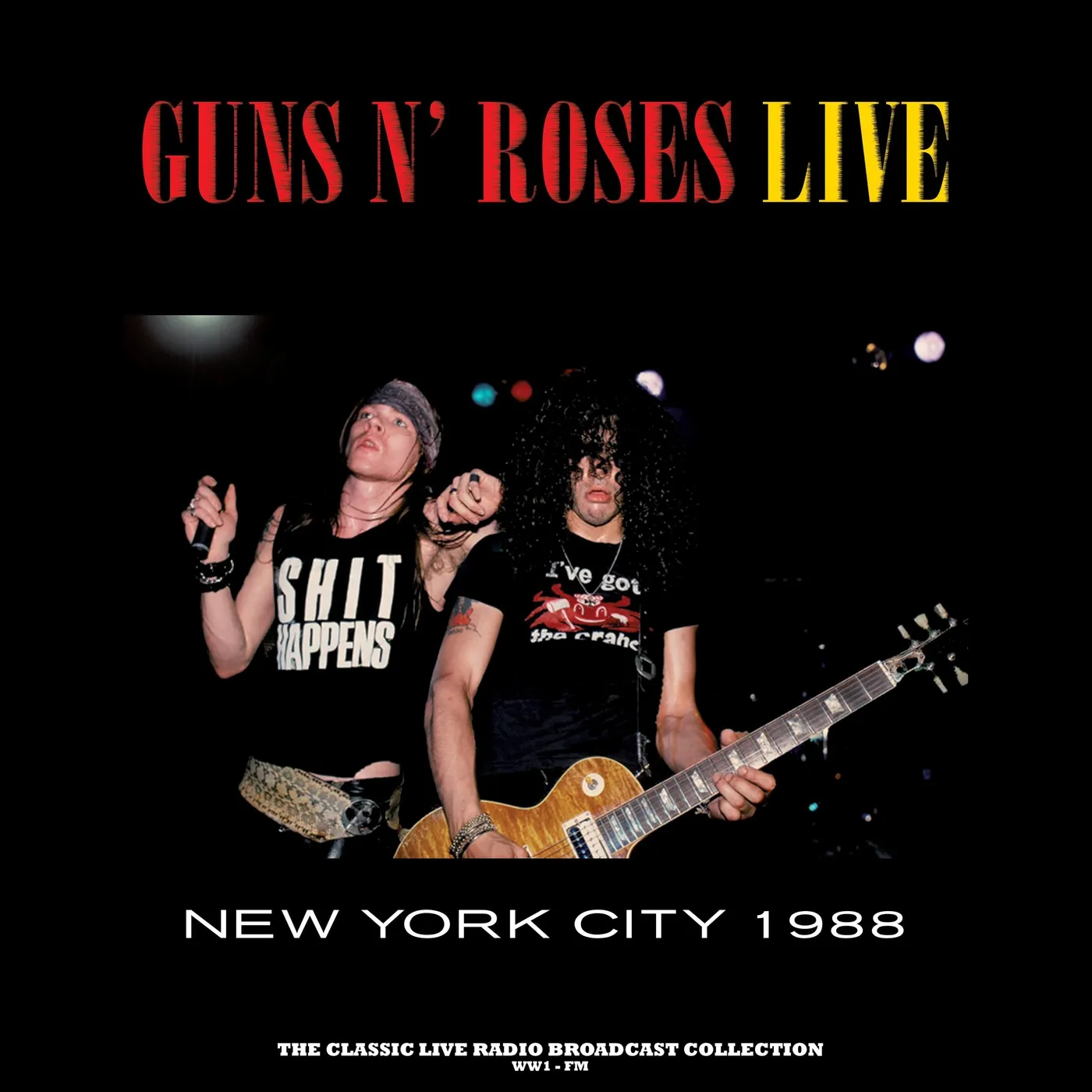 Guns N' Roses LP - Live In New York City 1988 (Yellow Cloudy Vinyl)