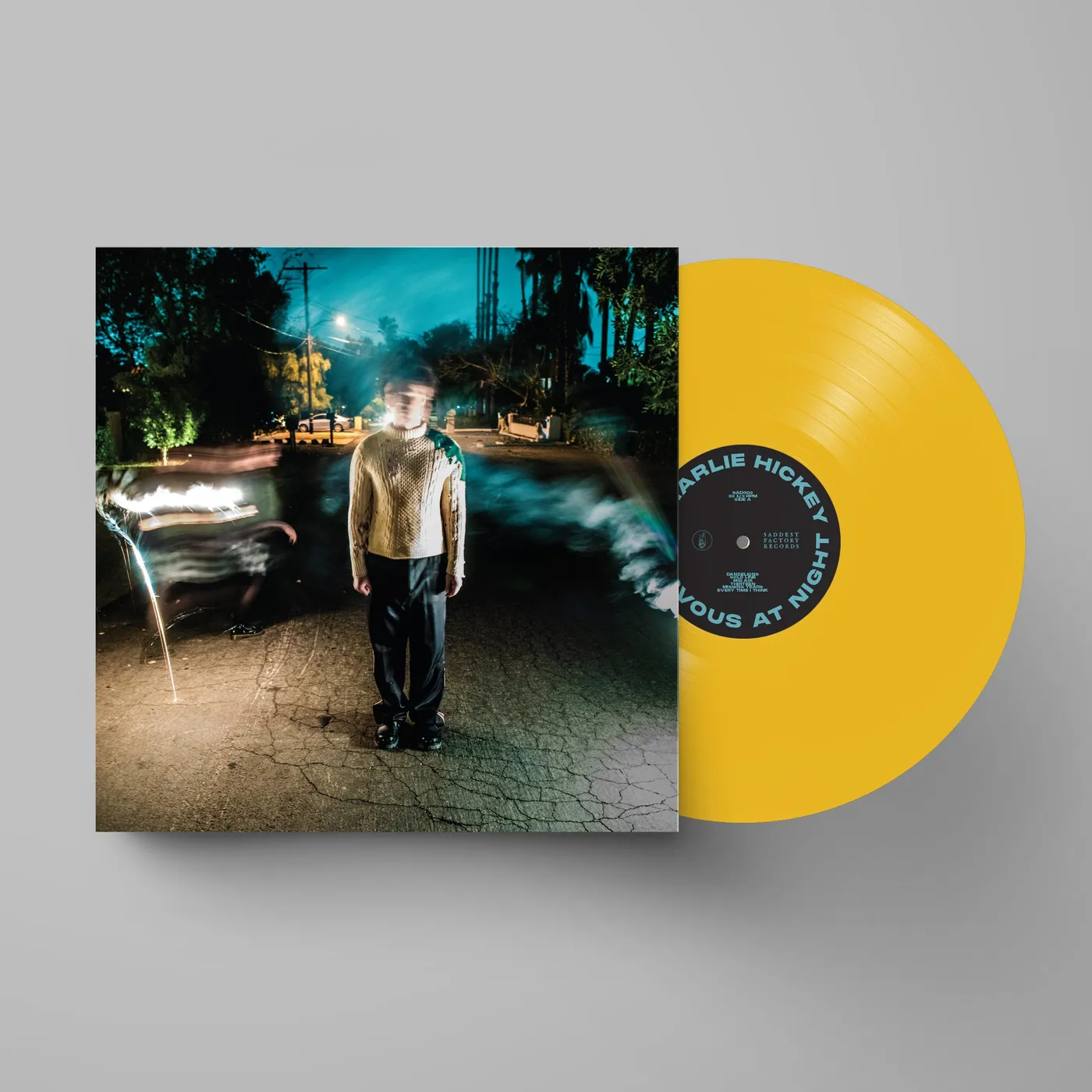 Charlie Hickey LP - Nervous At Night (Opaque Yellow Vinyl)