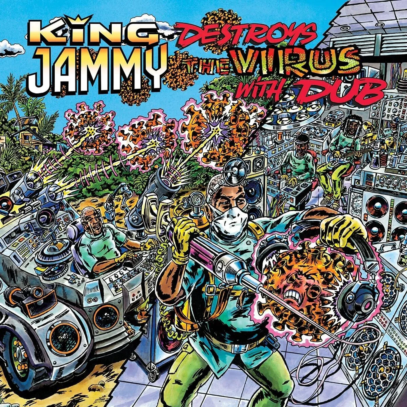 King Jammy LP - Destroys The Virus With Dub (Limited Edition) (+Poster)