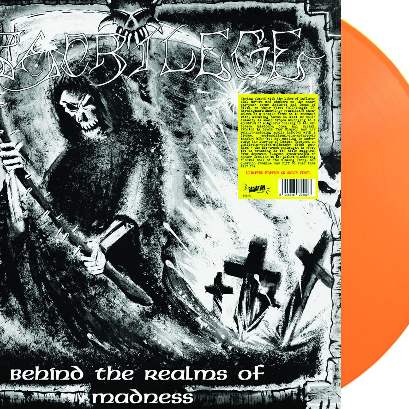 Sacrilege LP - Behind The Realms Of Madness (Orange Vinyl)
