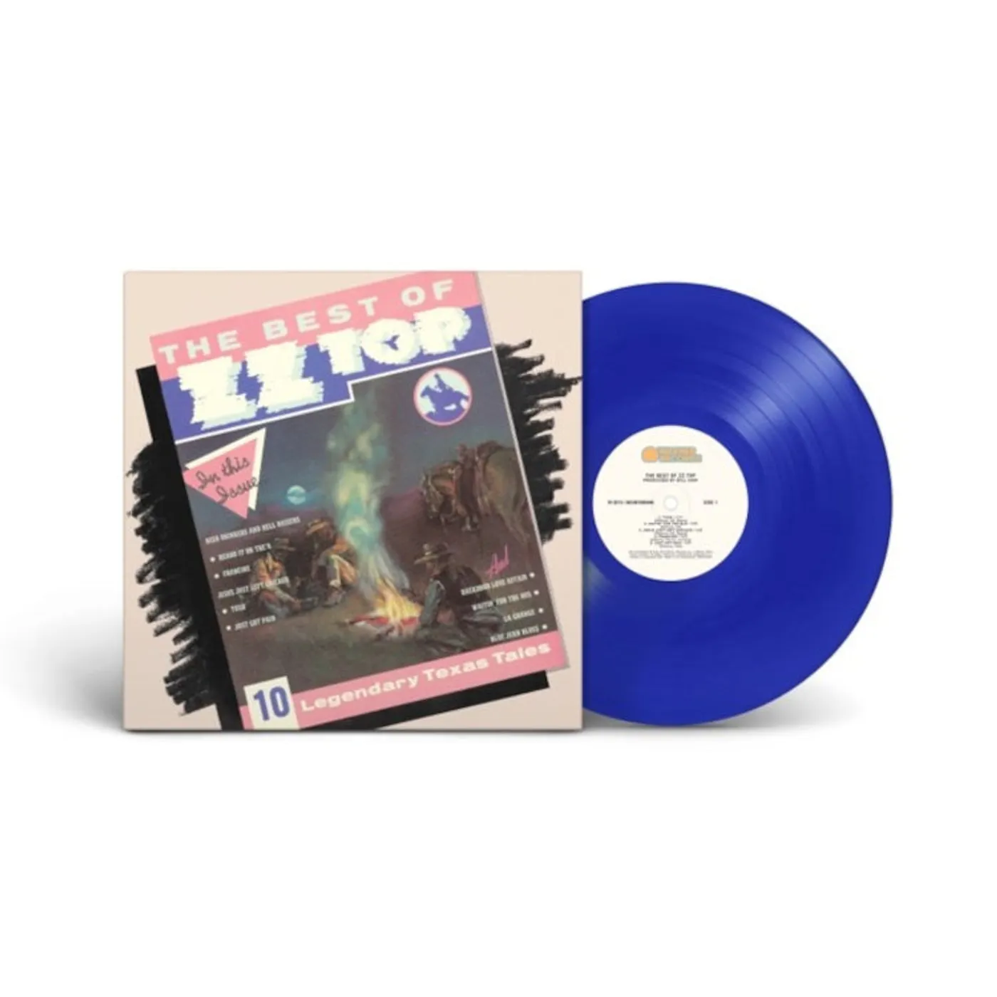 Zz Top LP - Best Of Zz Top (Translucent Blue Vinyl) (Rocktober)