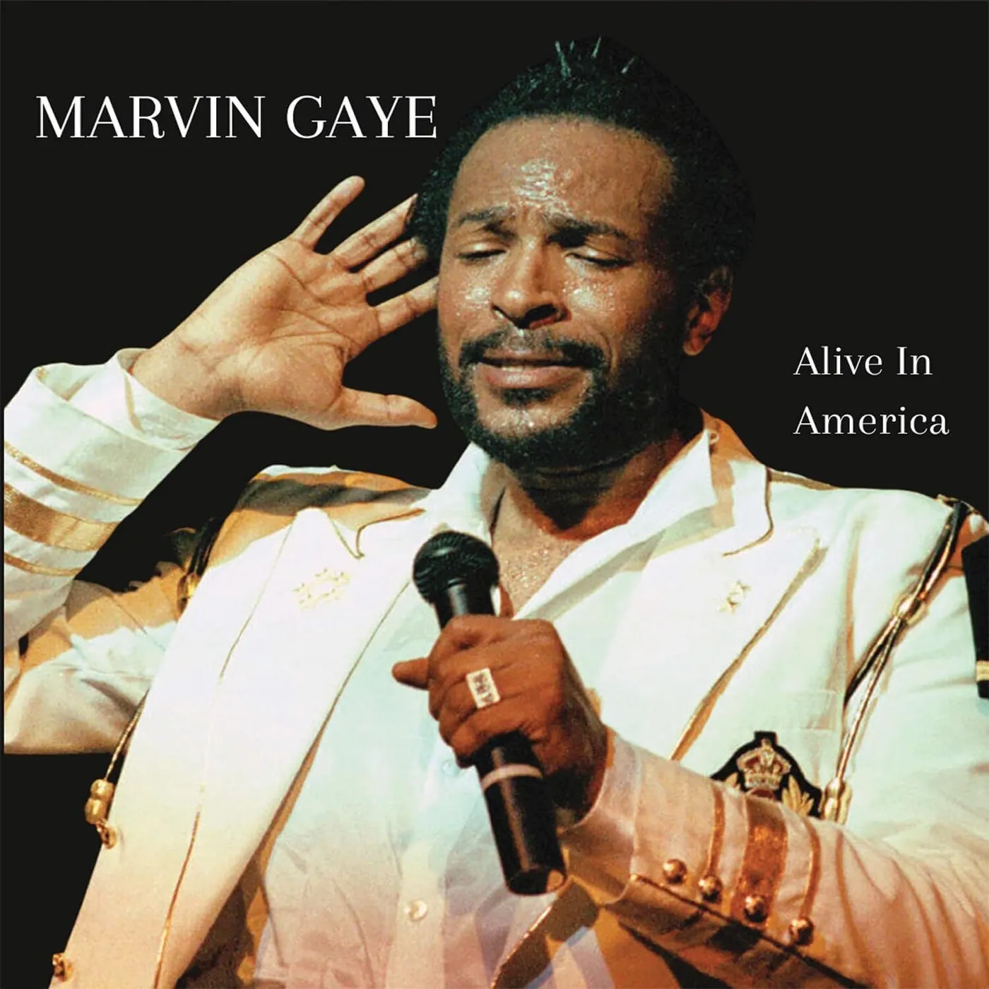 Marvin Gaye LP - Alive In America (Natural Clear Marble Vinyl)