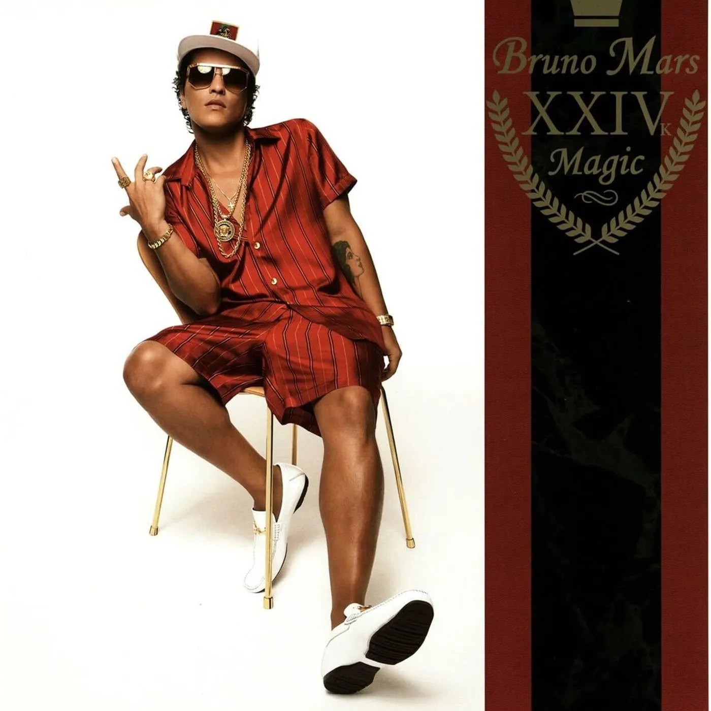 Bruno Mars LP - 24K Magic (Translucent Forest Green/Opaque Spring Green/Custard Splatter Vinyl)