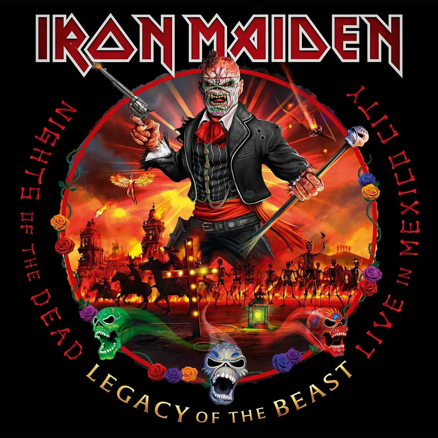 Iron Maiden LP - Nights Of The Dead. Legacy Of The Beast: Live In Mexico City (Vinyl)