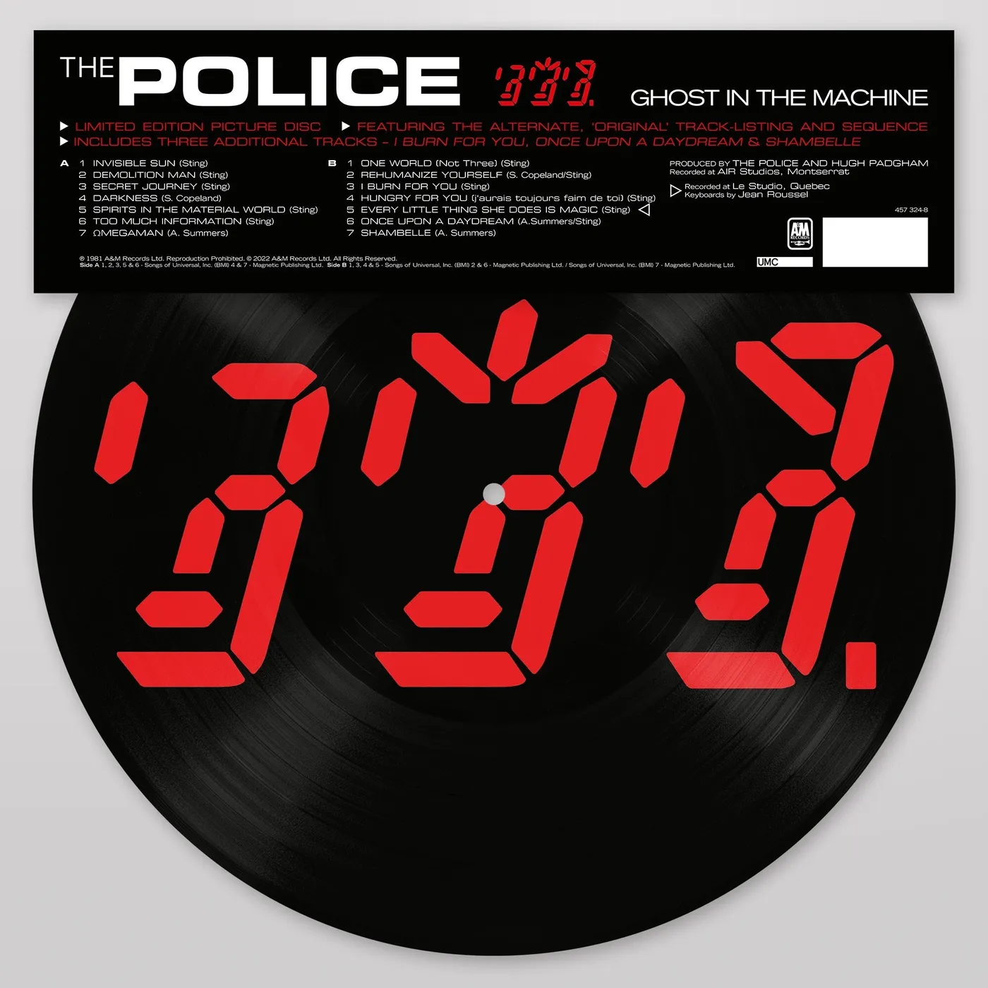 The Police LP - Ghost In The Machine (Picture Disc) (Vinyl)