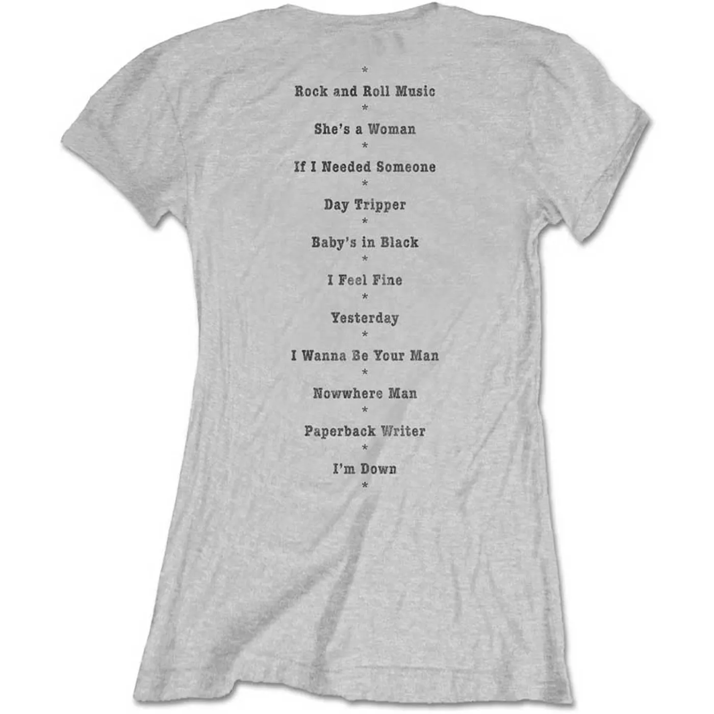 The Beatles Woman's T Shirt - Budokan Set List
