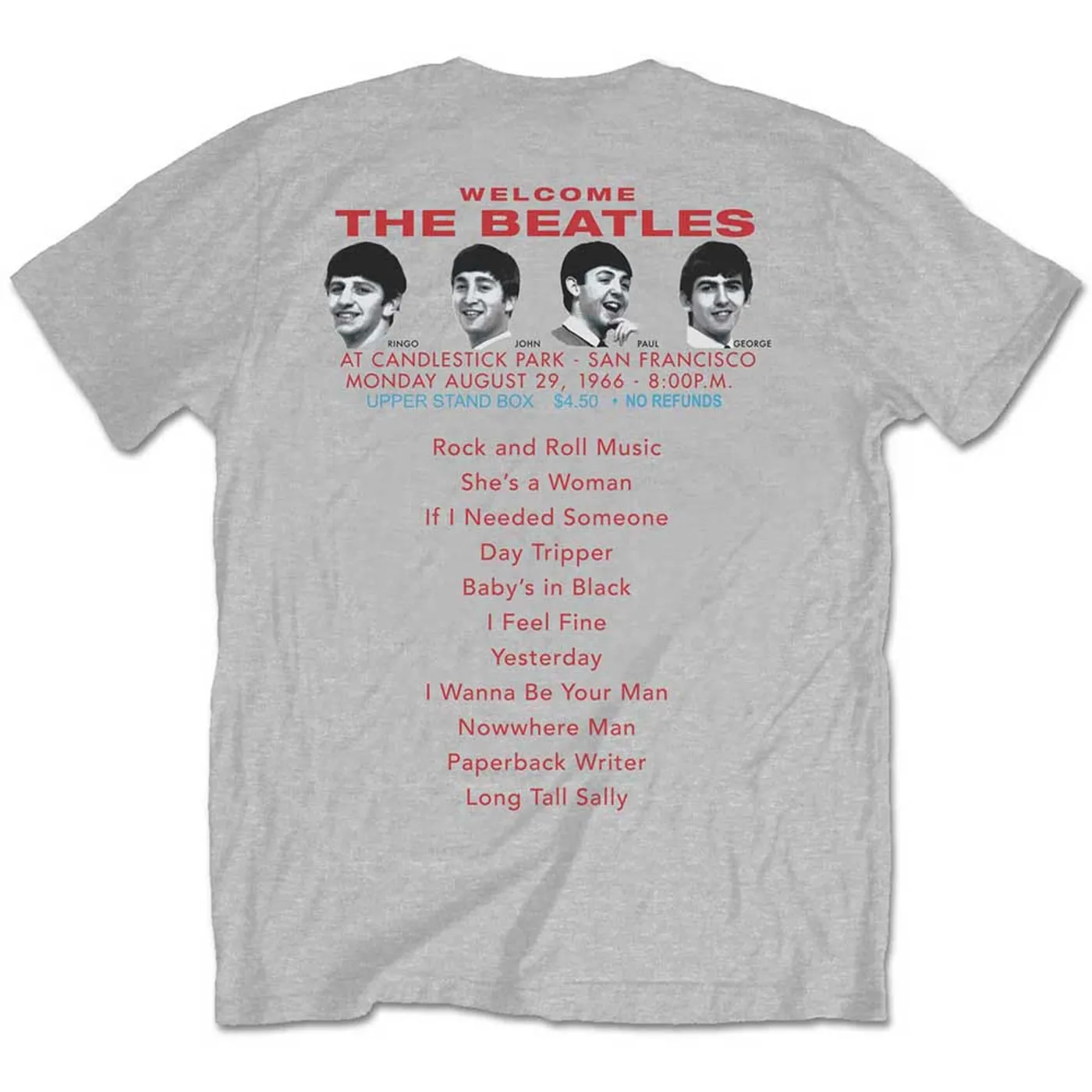 The Beatles T Shirt - Candlestick Park