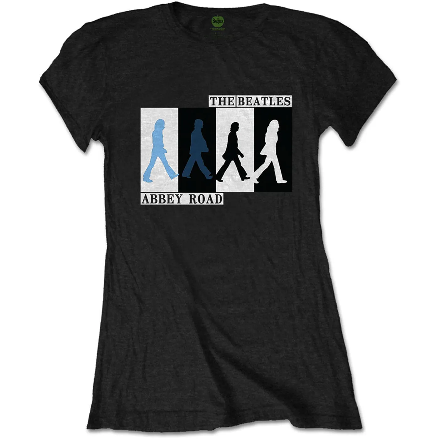 The Beatles Woman's T Shirt - Abbey Road Colours Crossing