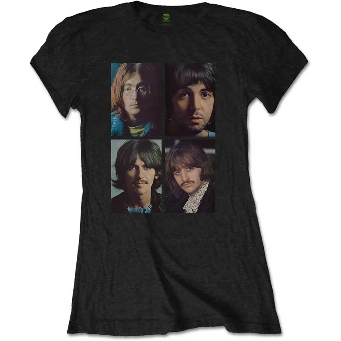 The Beatles Woman's T Shirt - White Album Faces