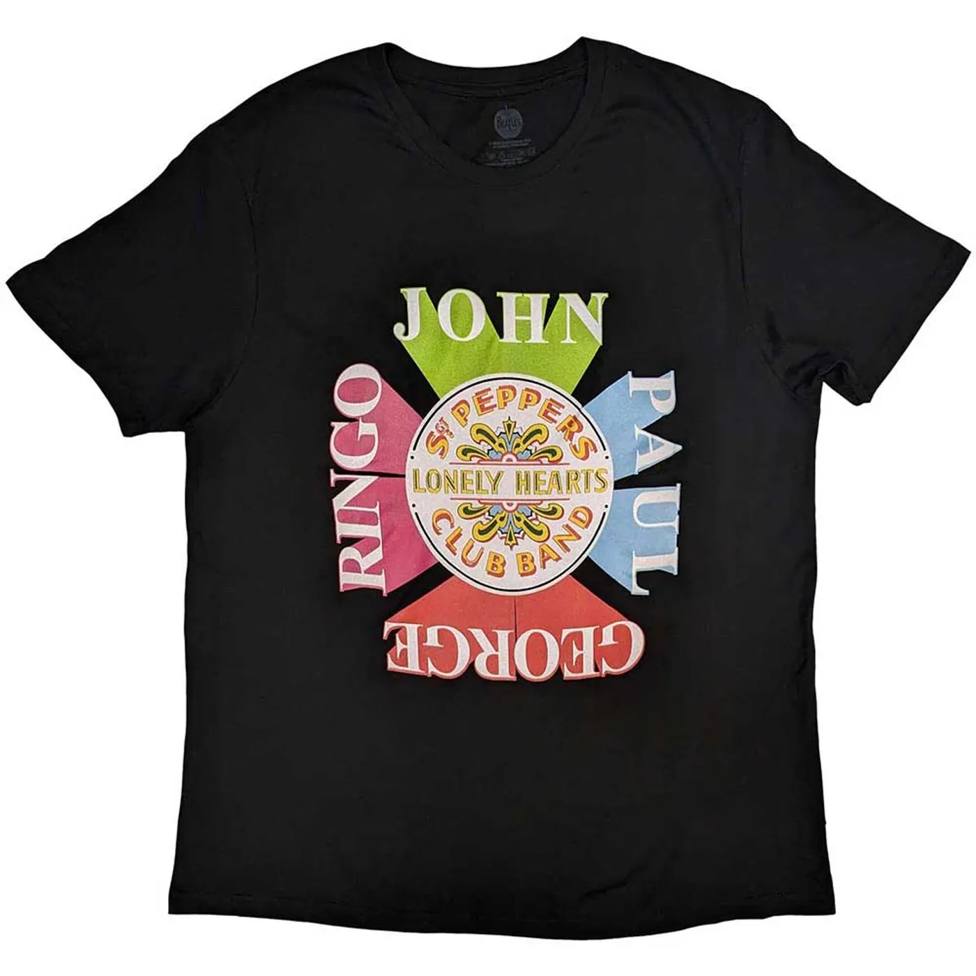 The Beatles T Shirt - Sgt Pepper Drum & Names