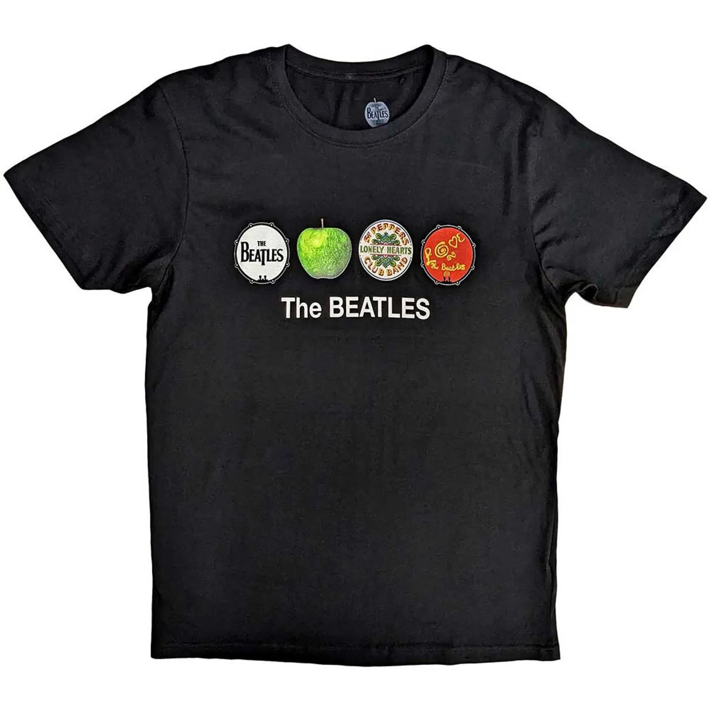 The Beatles T Shirt - Apple & Drums