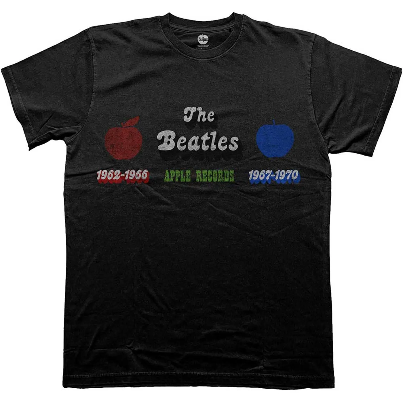 The Beatles T Shirt - Apple Years Red & Blue