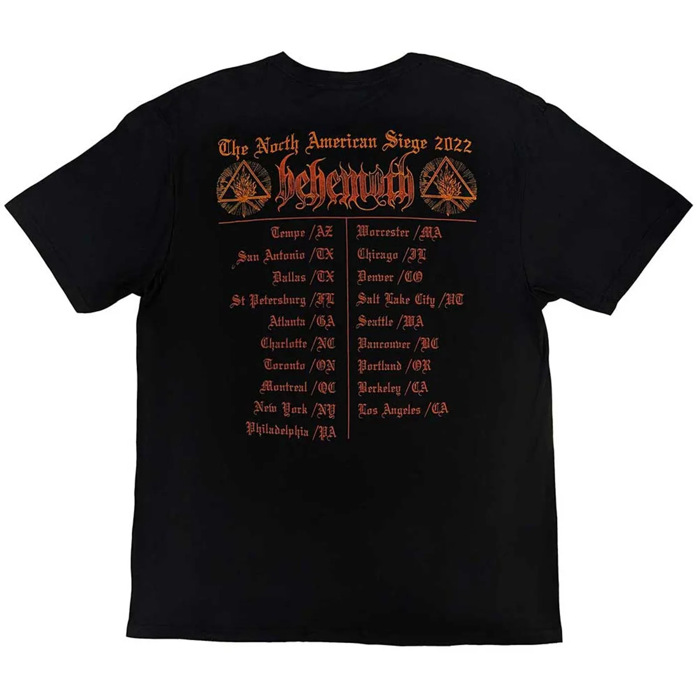Behemoth T Shirt - North American Tour '22 Puppet Master