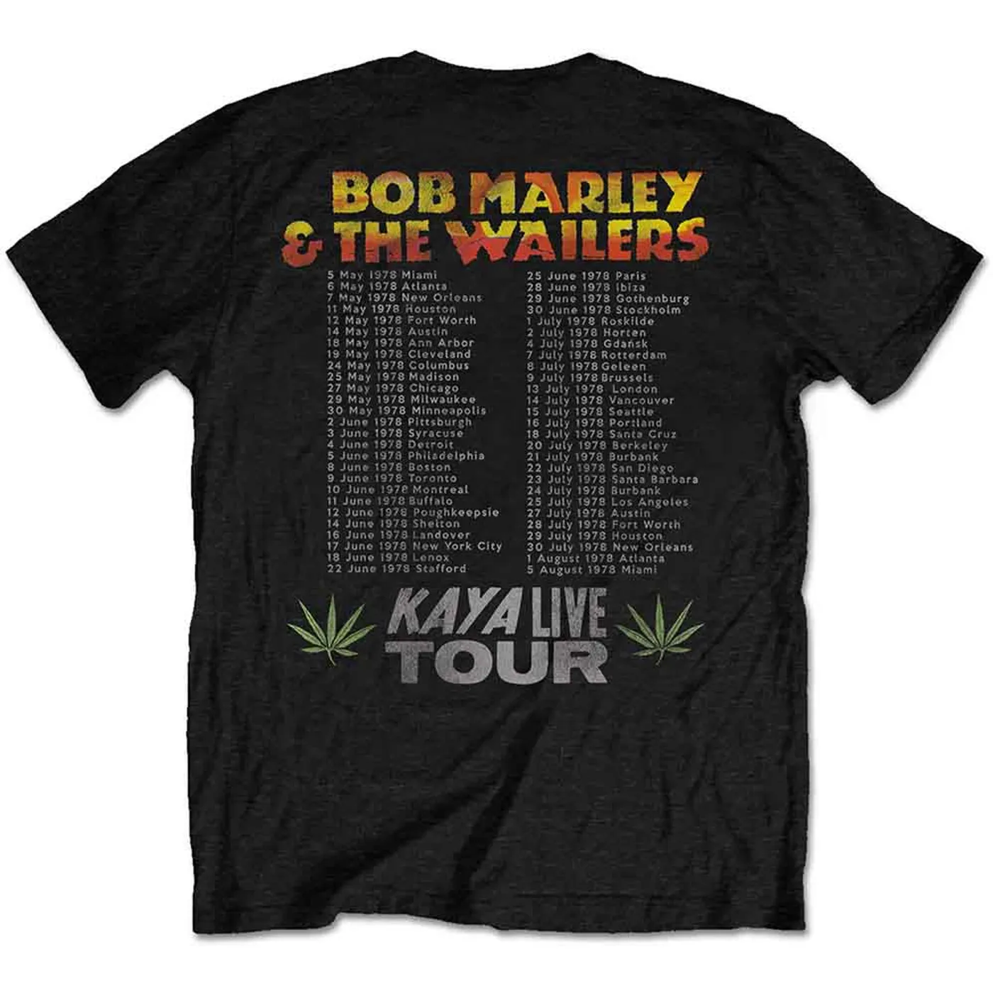 Bob Marley T Shirt - Kaya Tour