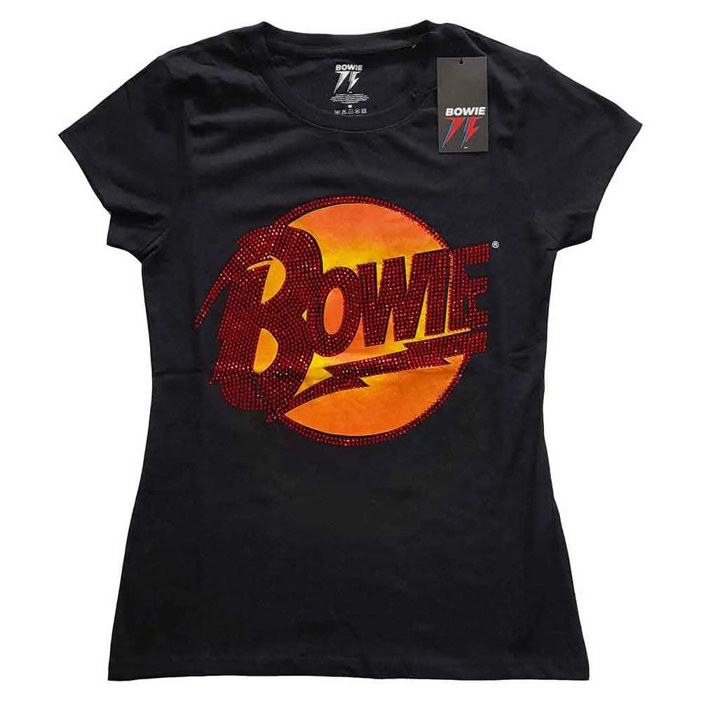 Woman's T Shirt - Diamond Dogs Logo Diamante