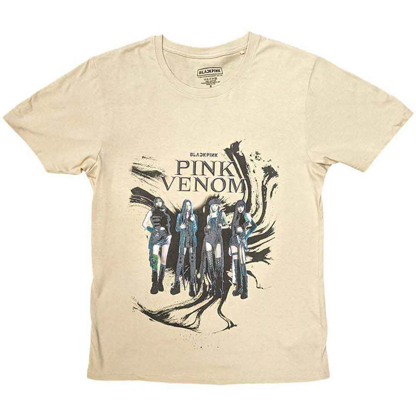 Blackpink T Shirt - Pink Venom Oil Stroke