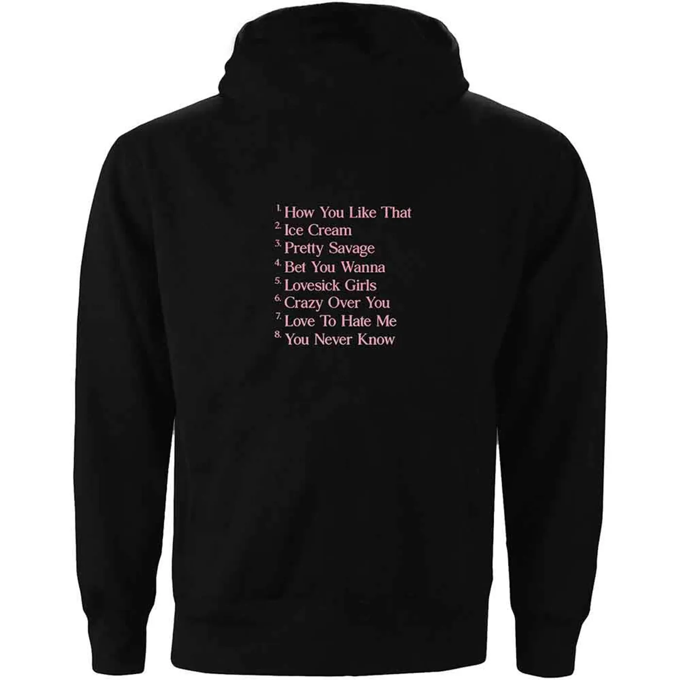 Blackpink Hoodie - The Album Tracklist