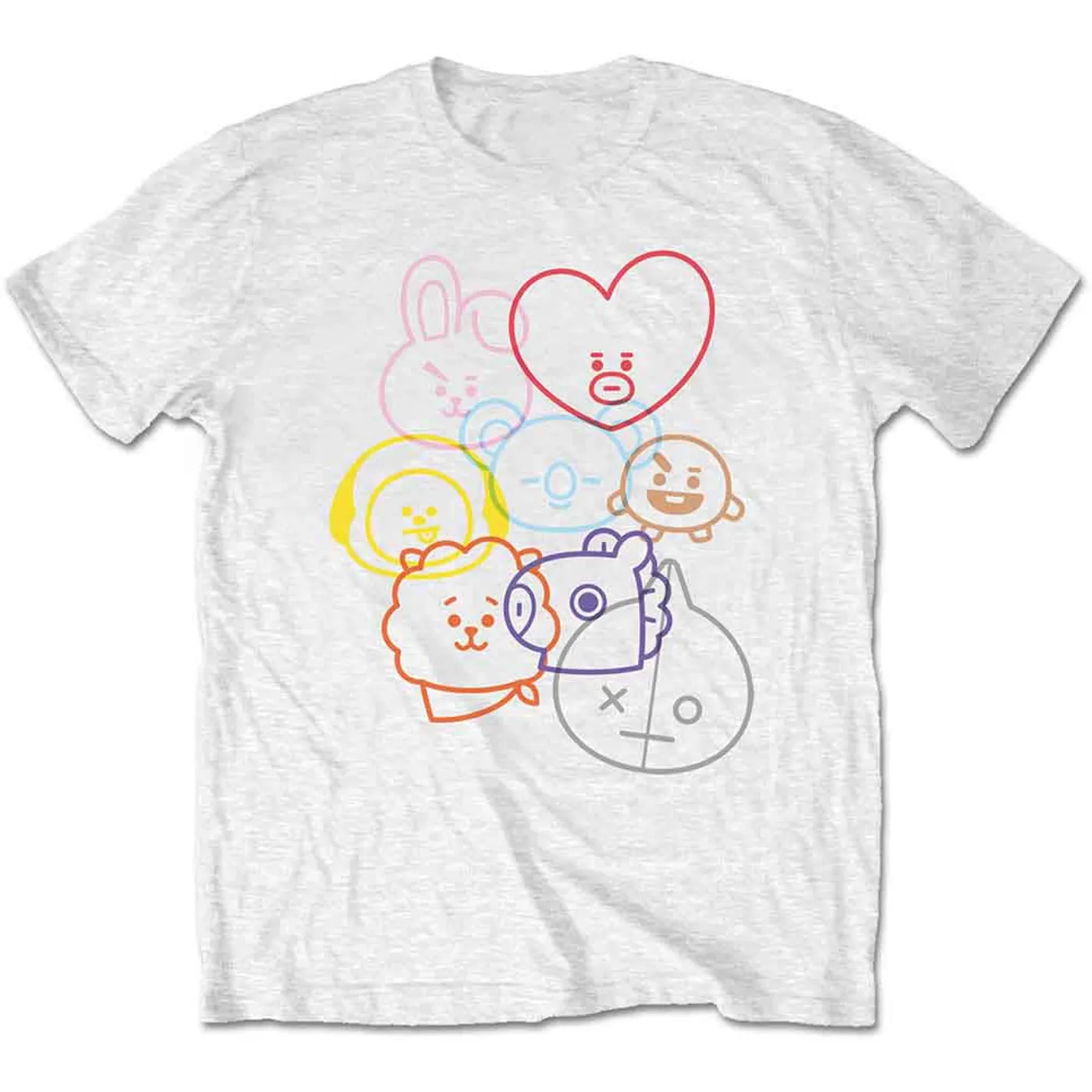 BT21 T Shirt - Faces