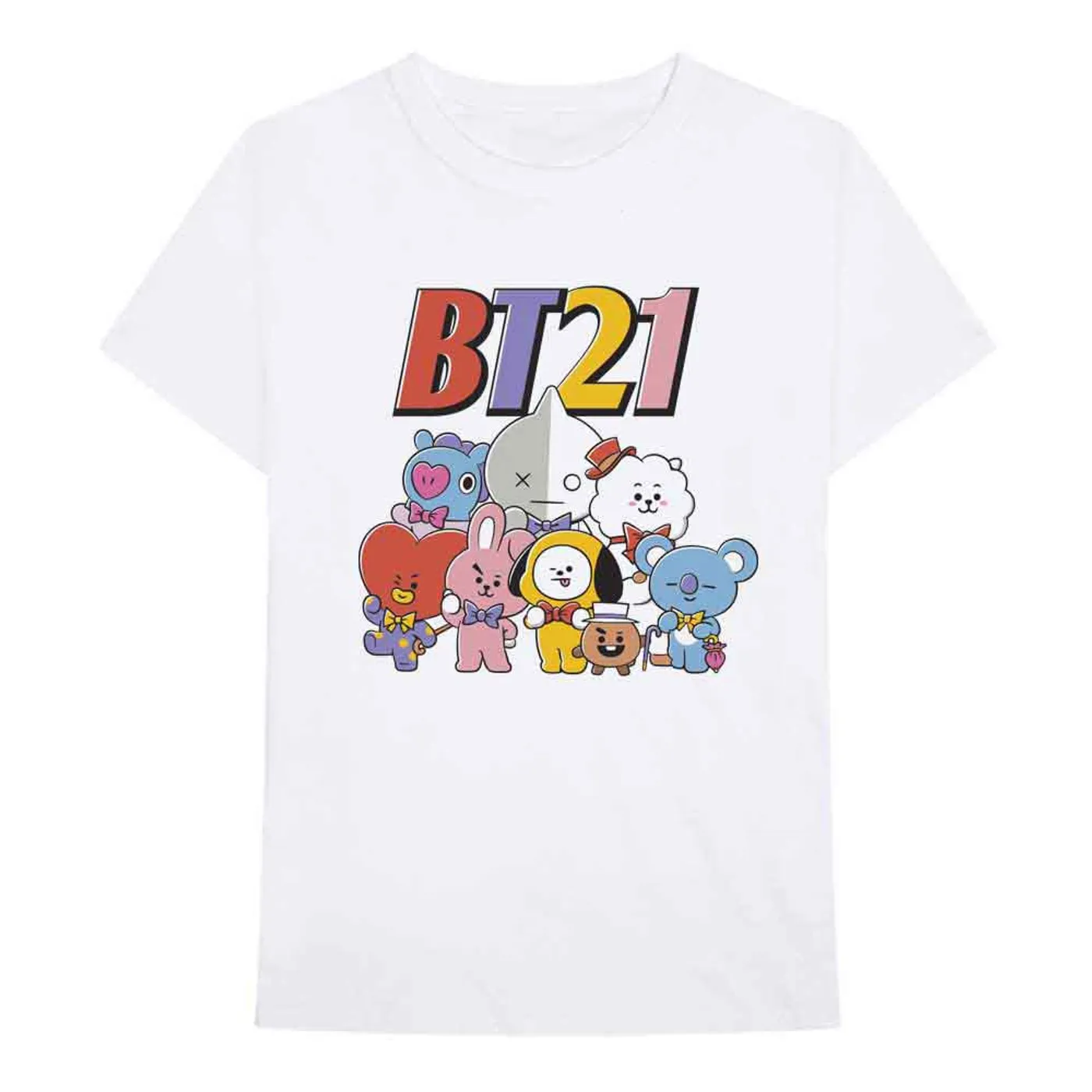 BT21 T Shirt - Colourful Squad