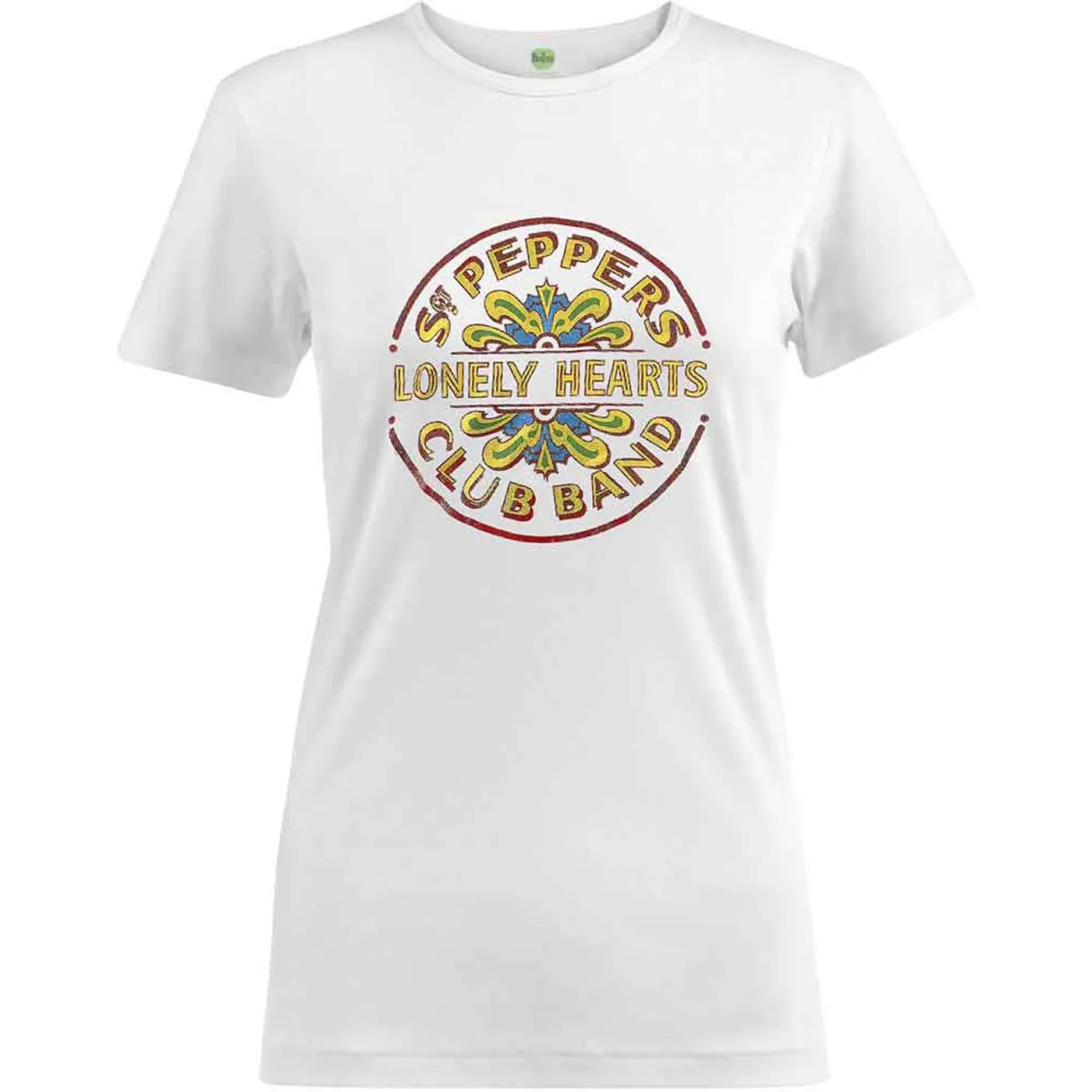 The Beatles T Shirt - Sgt Pepper Drum Colour Foil