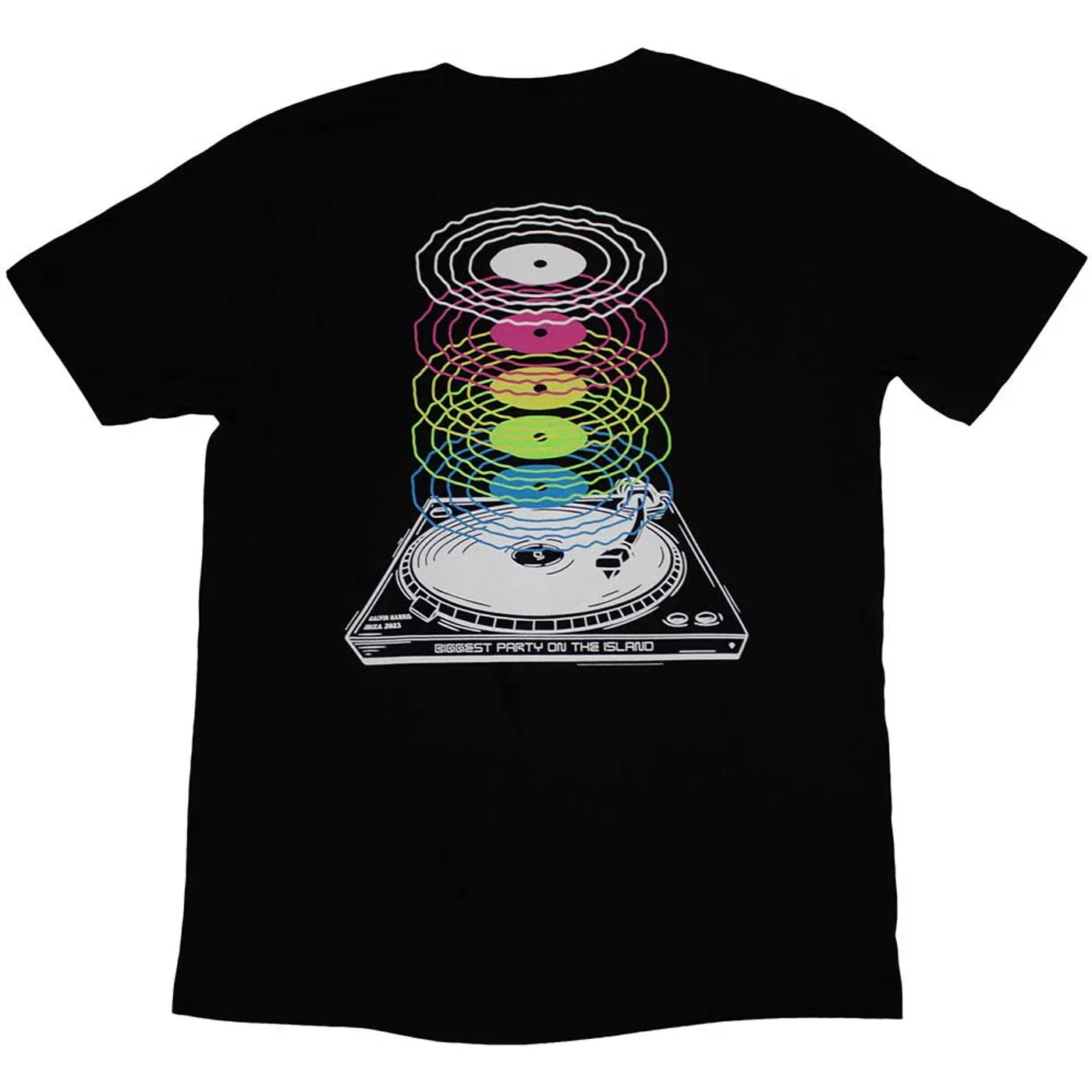 Calvin Harris T Shirt - Record Back
