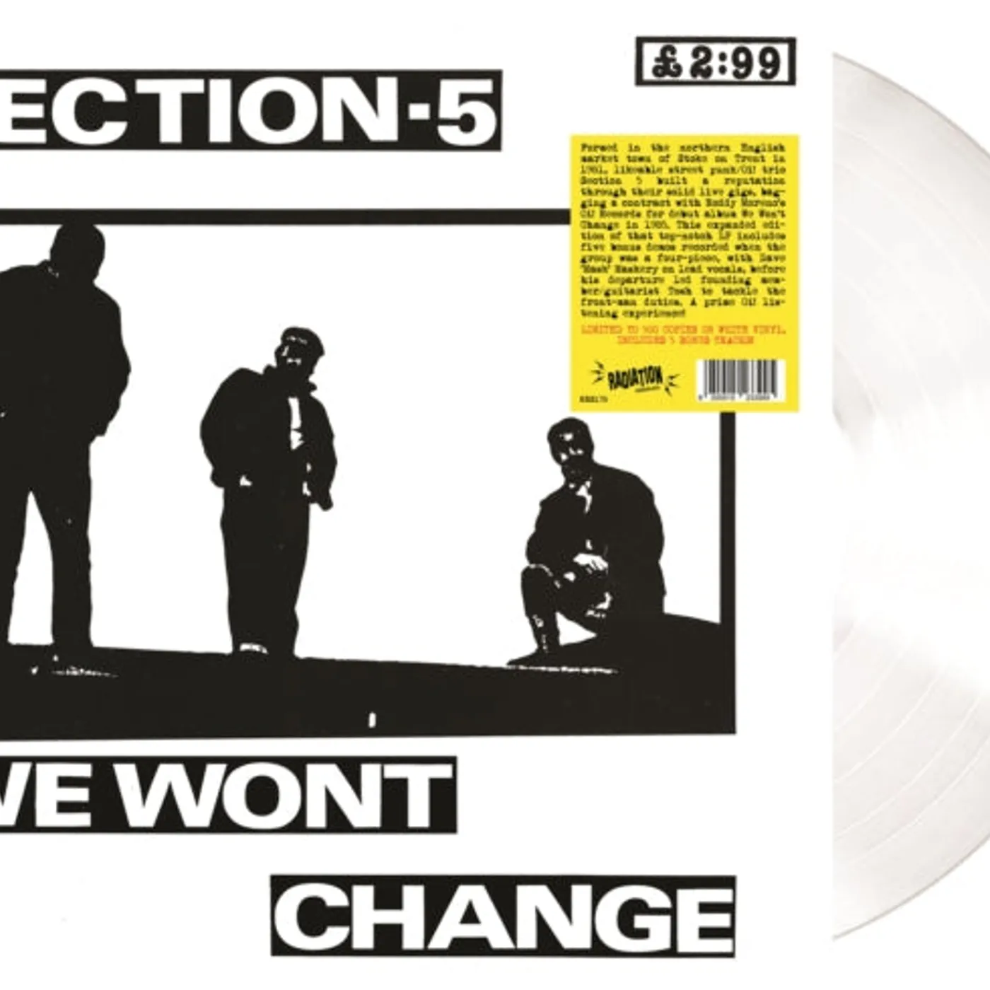 Section 5 LP Vinyl Record - We Won't Change (White Vinyl)